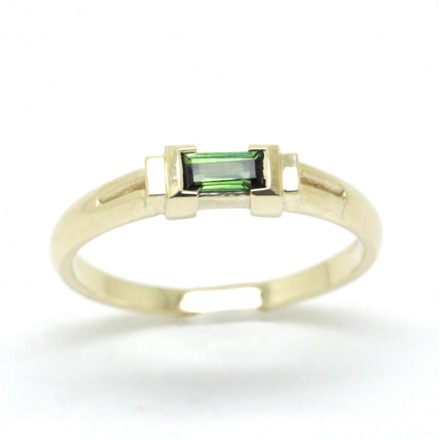 Etta Burton Jewellery Tourmaline Vermeil Gemstone Ring in Metallic