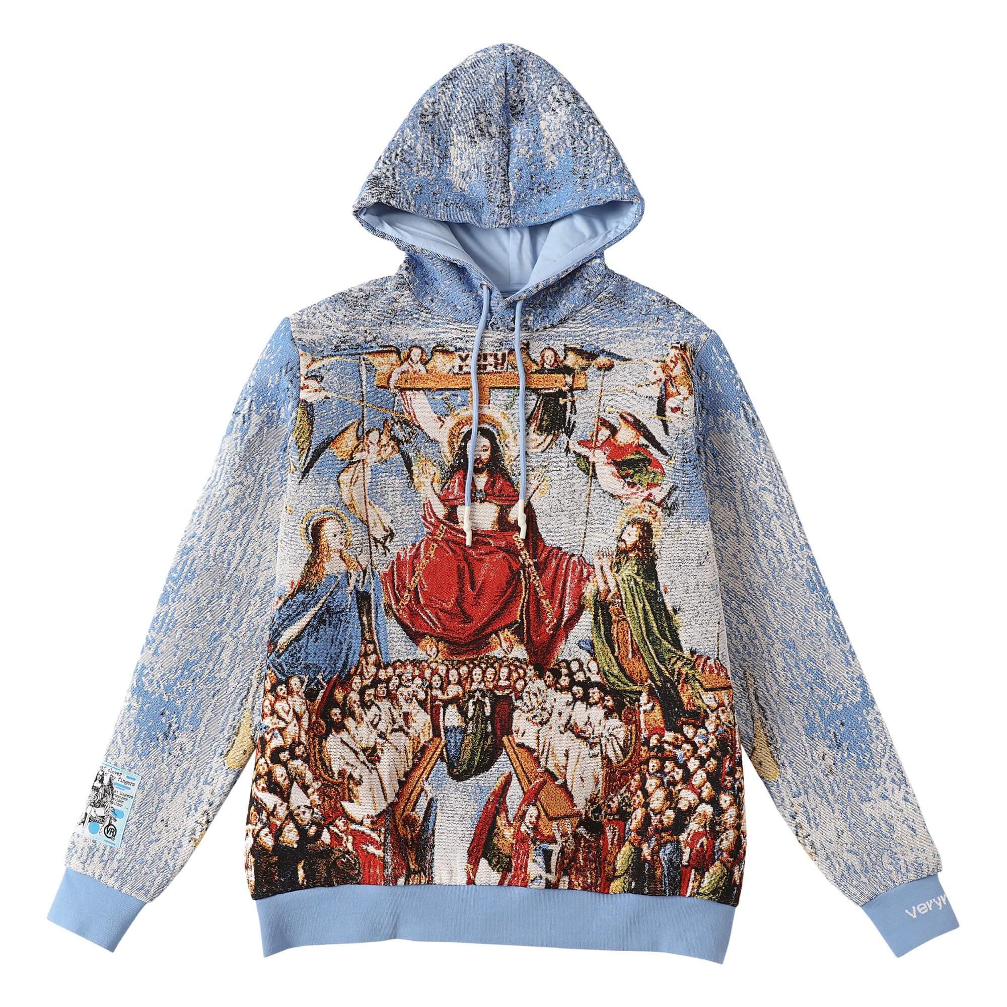 VERYRARE Heaven Diptych Tapestry Hoodie in Blue for Men Lyst