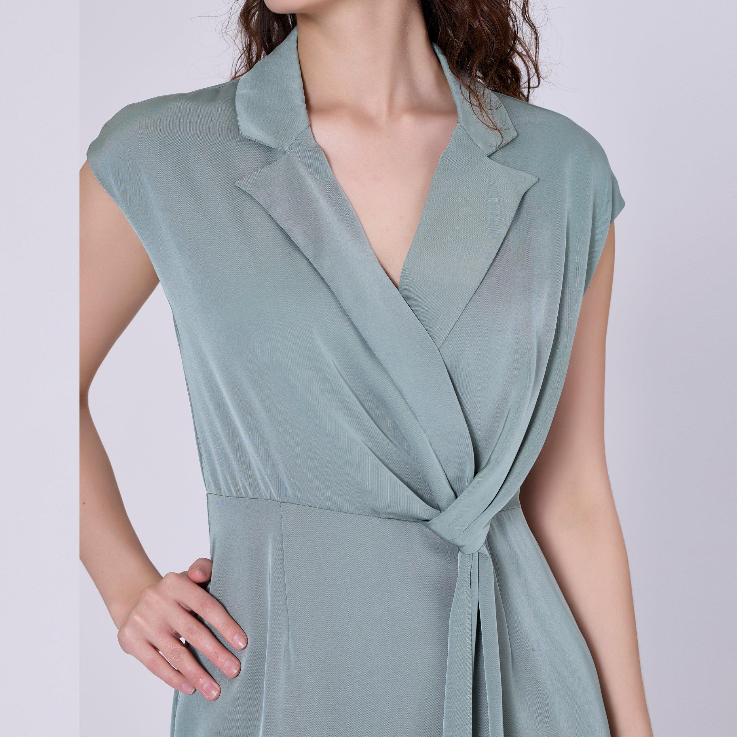 knee length dresses for ladies 1930's Blue Silk Slip with Cream Lace – Eveliina Vintage