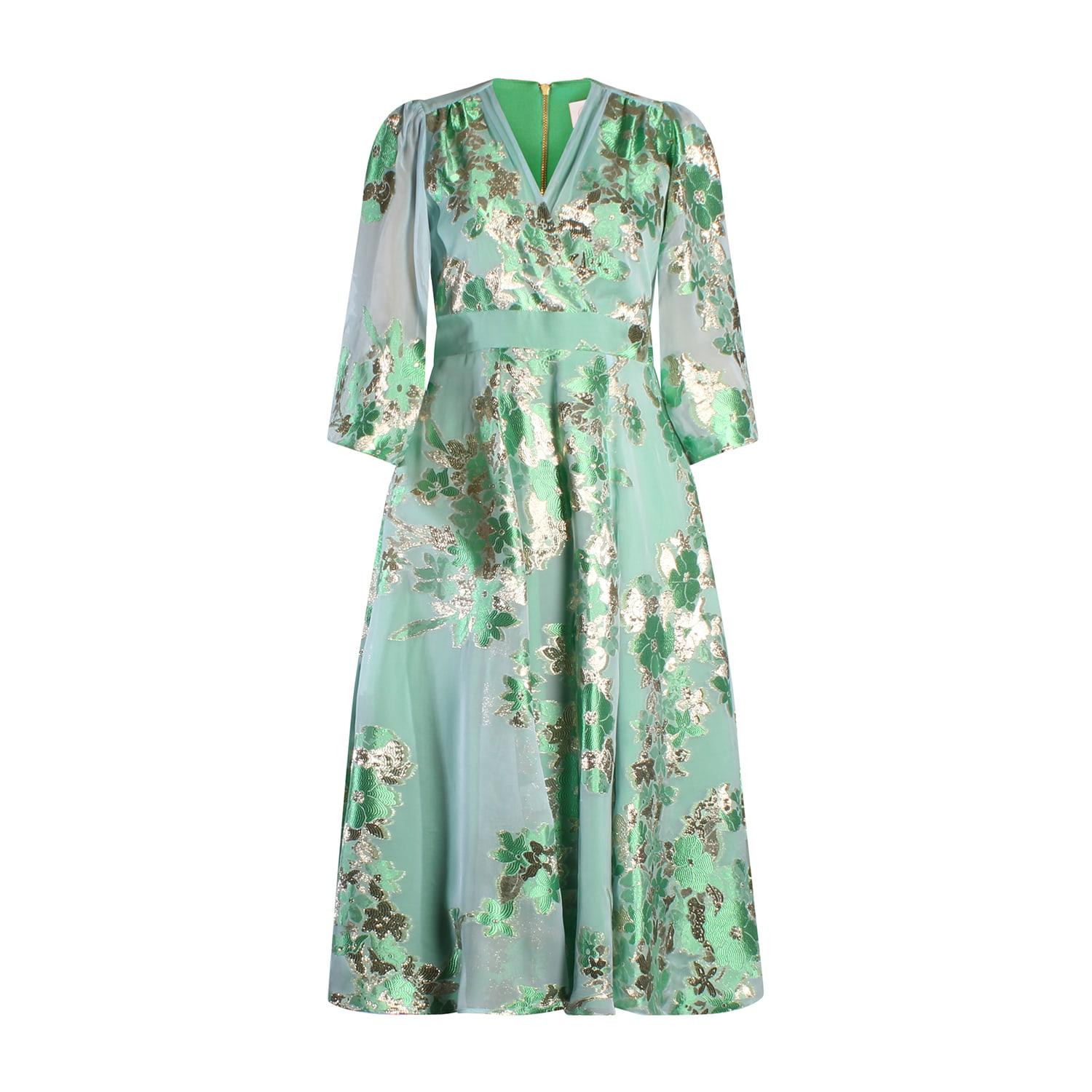 dark green sequin maxi dress Sylvia Green Sequin Maxi Dress – Frock and Frill main image 0