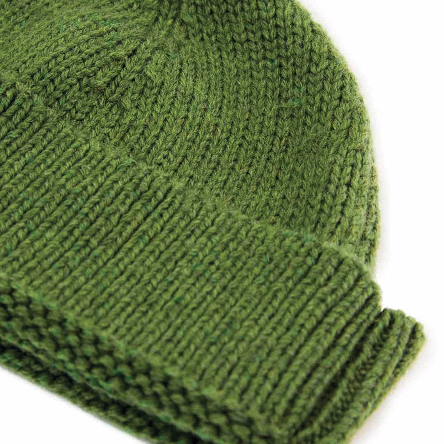 green fisherman beanie