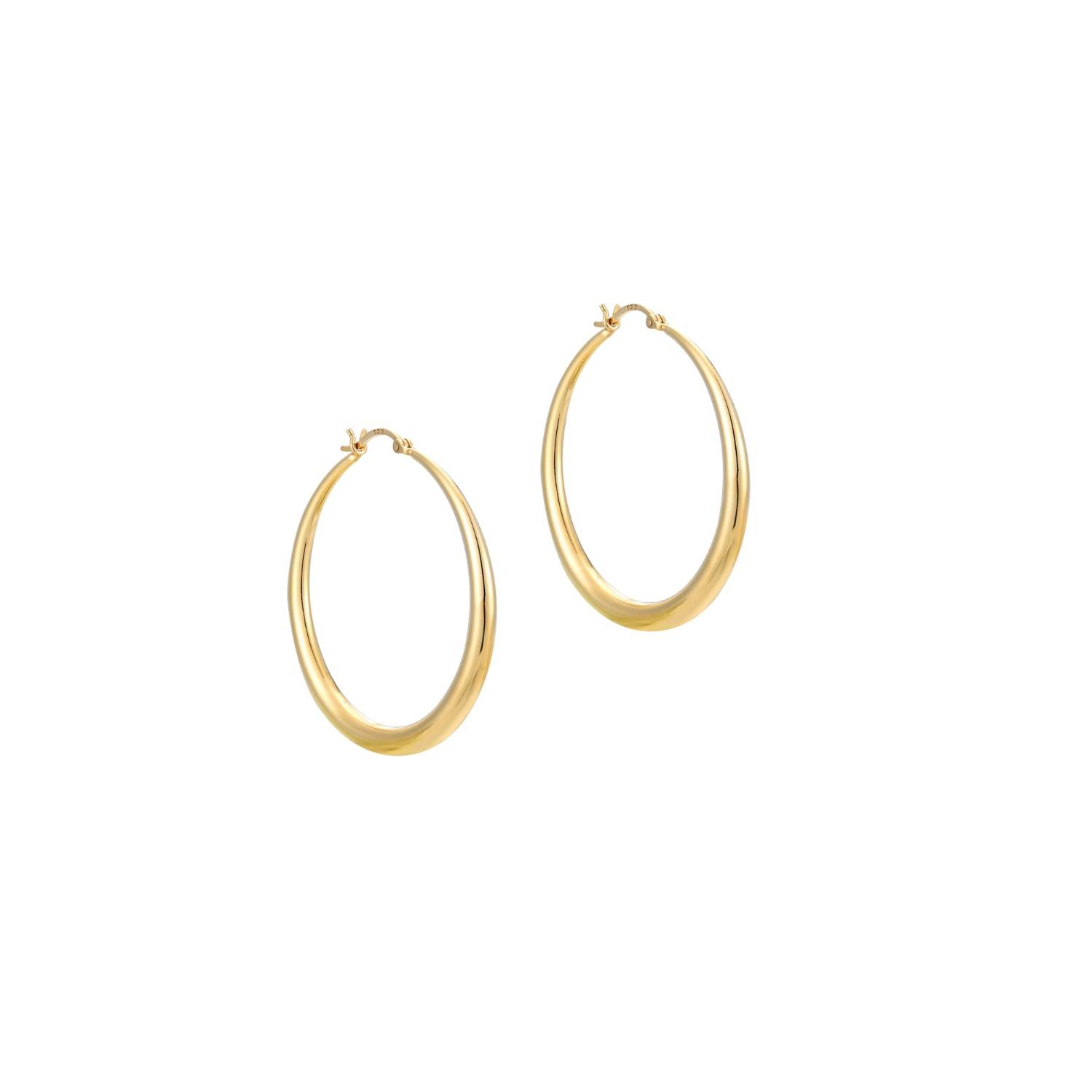 Seol + Gold 18kt gold vermeil 18mm thick Creole hoop earrings
