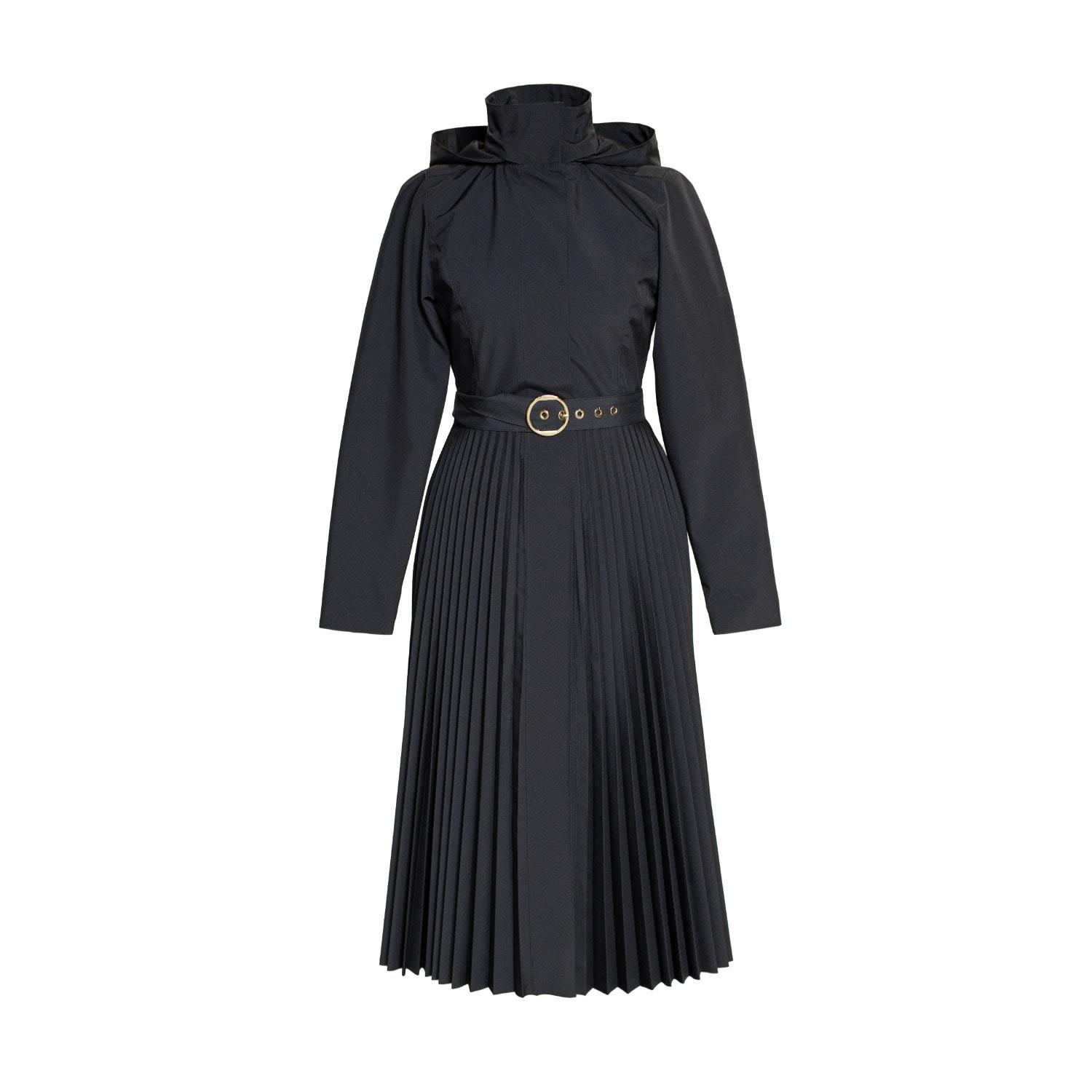 RainSisters Coat With A-Line Pleated Skirt For Spring Sway in