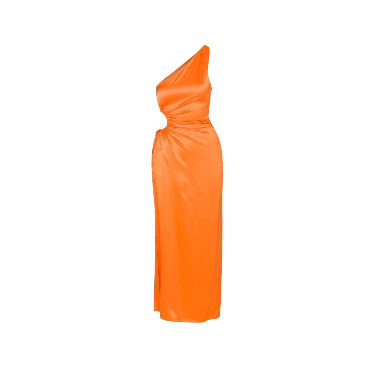 DELFI Collective Natalie Long Dress in Orange | Lyst