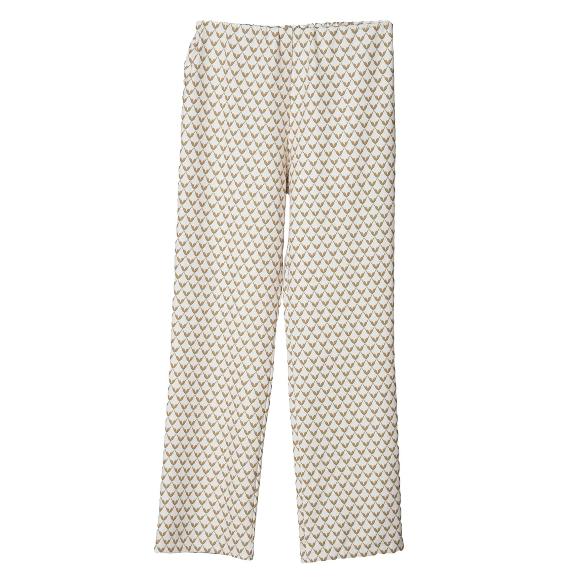 DIZA GABO Wide-cut Patterned Pants In Wheats in Natural | Lyst