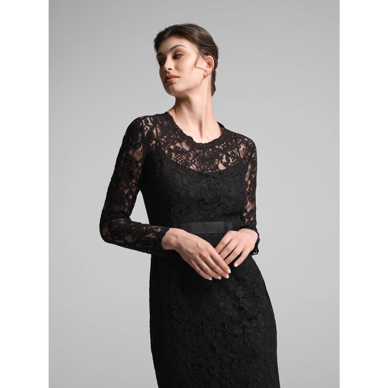 knee length dresses for ladies Wedtrend Women Black Formal Dress with High Slit (Not Gloves) Mermaid Strapless Lace Up Back Sparkly Bows Velvet Long Party Dress, Black / M