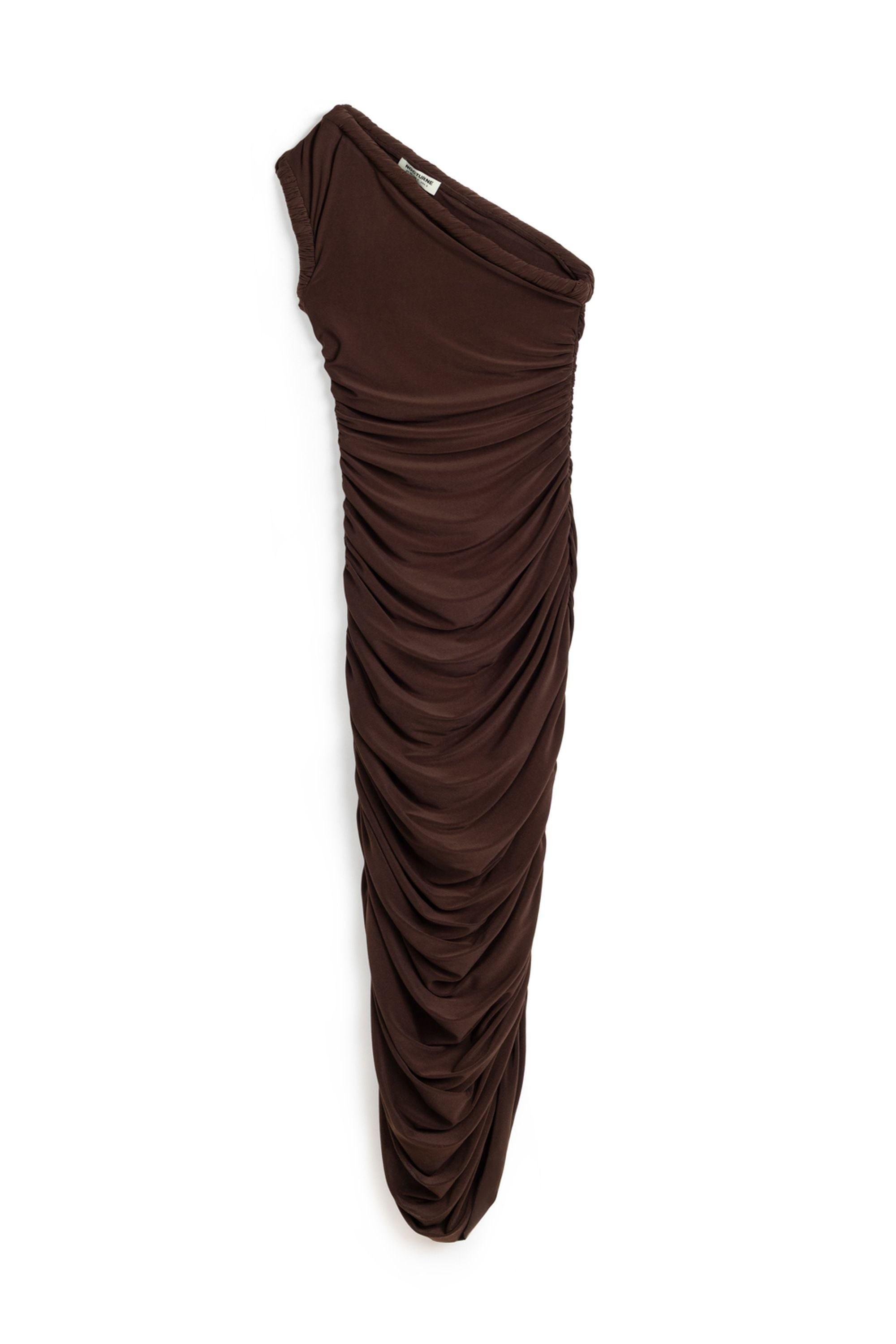 lavendar brown dresses Mist Brown Plunge-Neck Maxi Dress With Knot-Detail And Open-Back – Club L  London