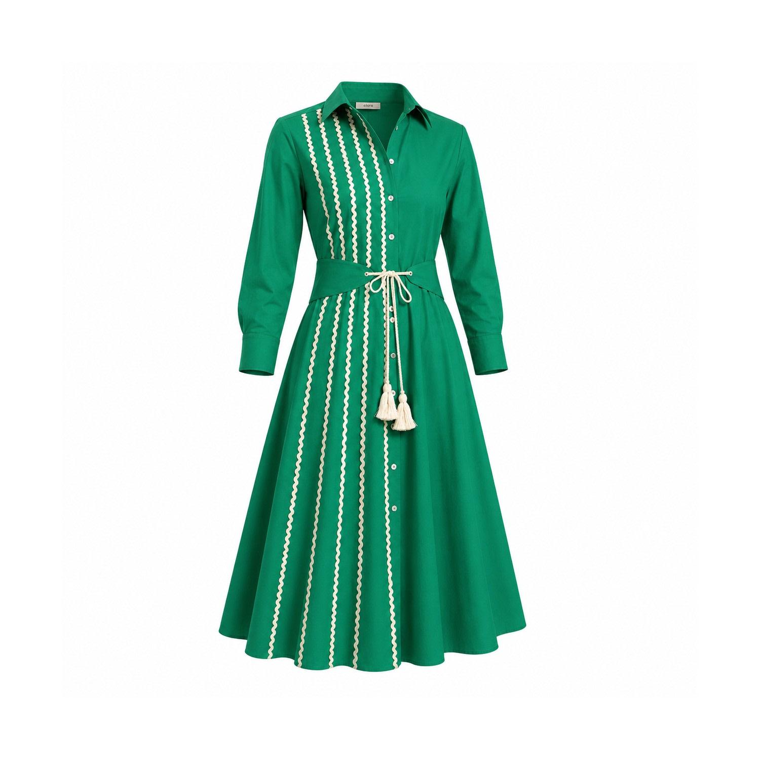 tuxedo dress green Faux Wrap Tuxedo Dress by Badgley Mischka