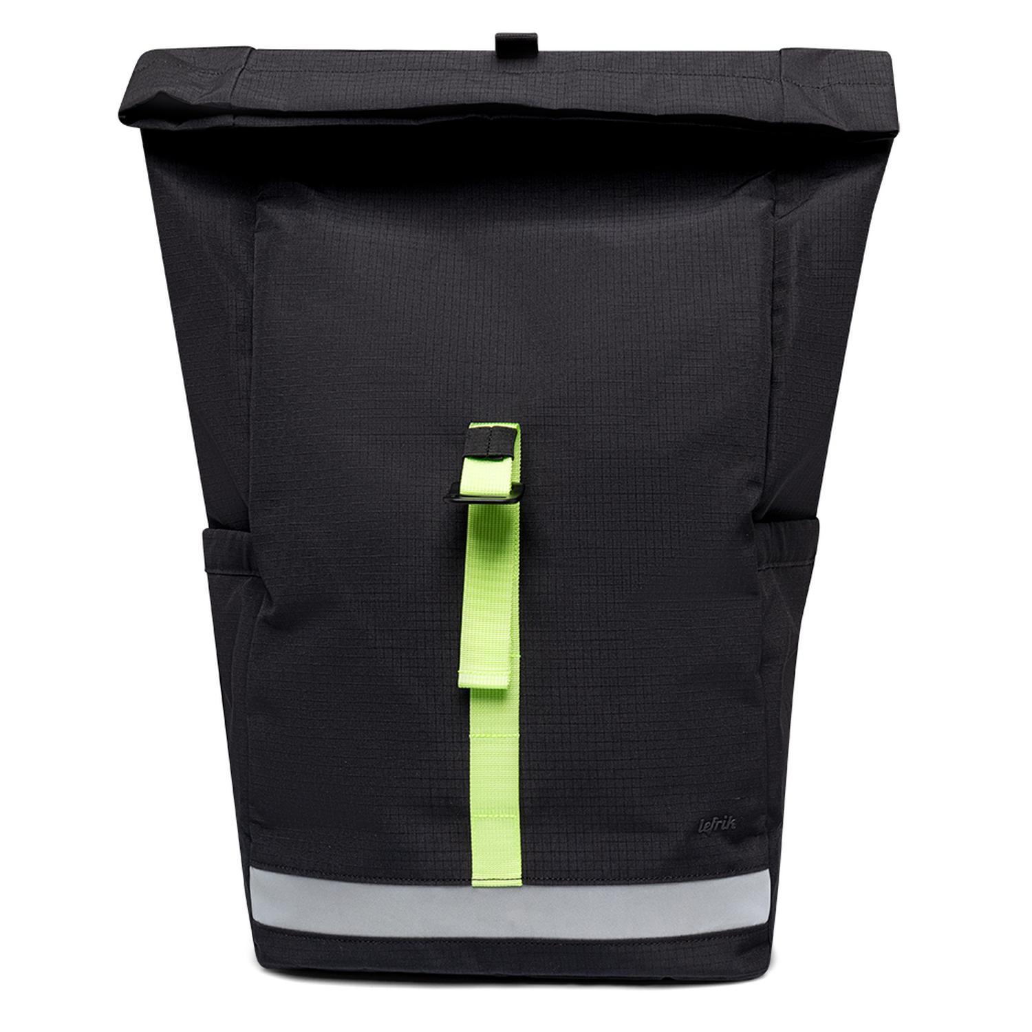 Lefrik Lars Roll Top Backpack Lime Vandra in Black for Men Lyst UK
