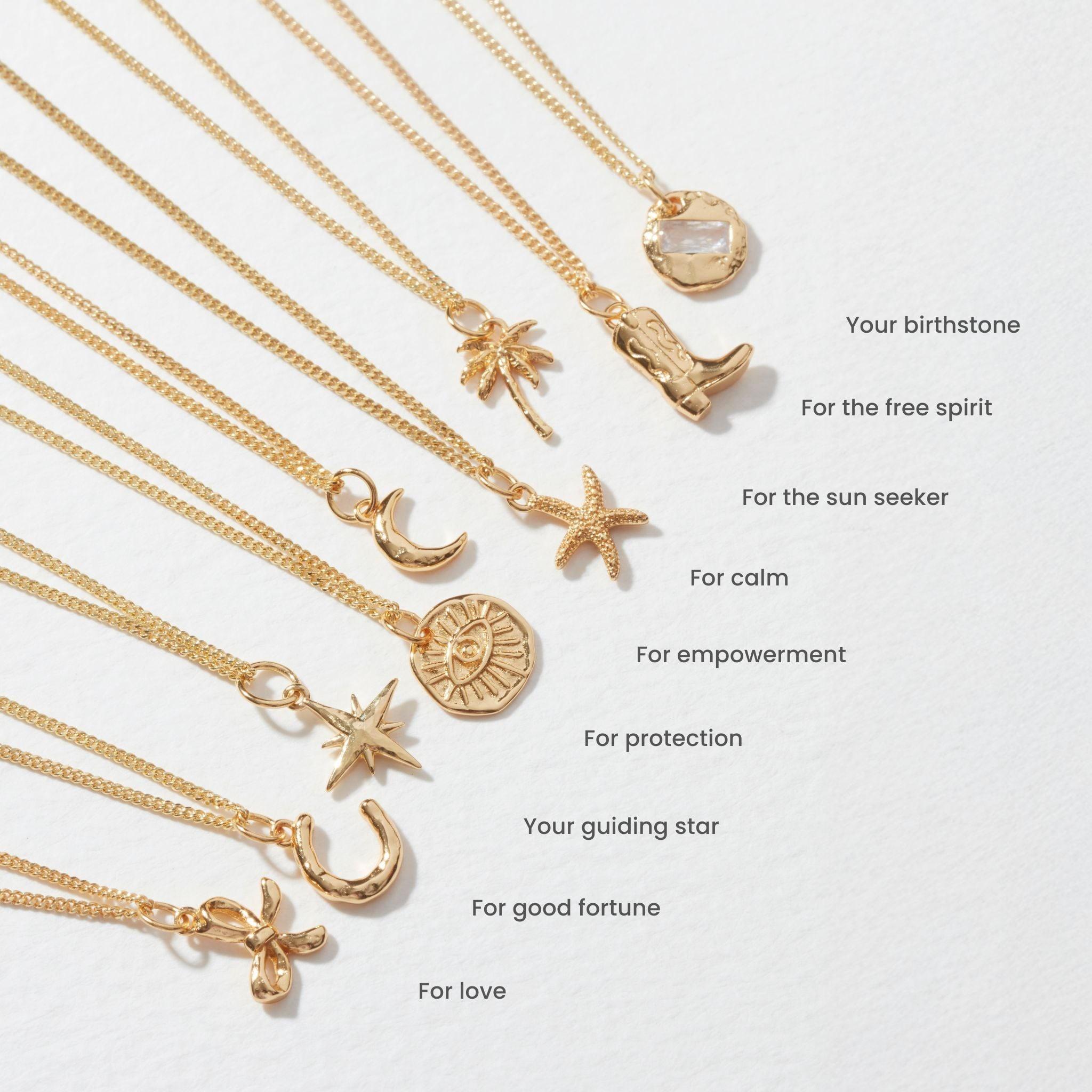 Muru Palm Tree Necklace in Metallic Lyst