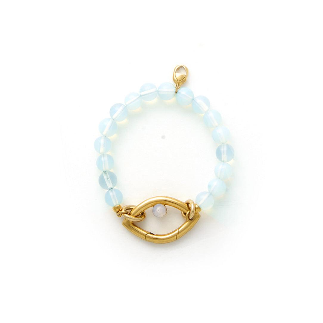 CAPSULE ELEVEN Eye Opener Opalite Bracelet-gold in White | Lyst
