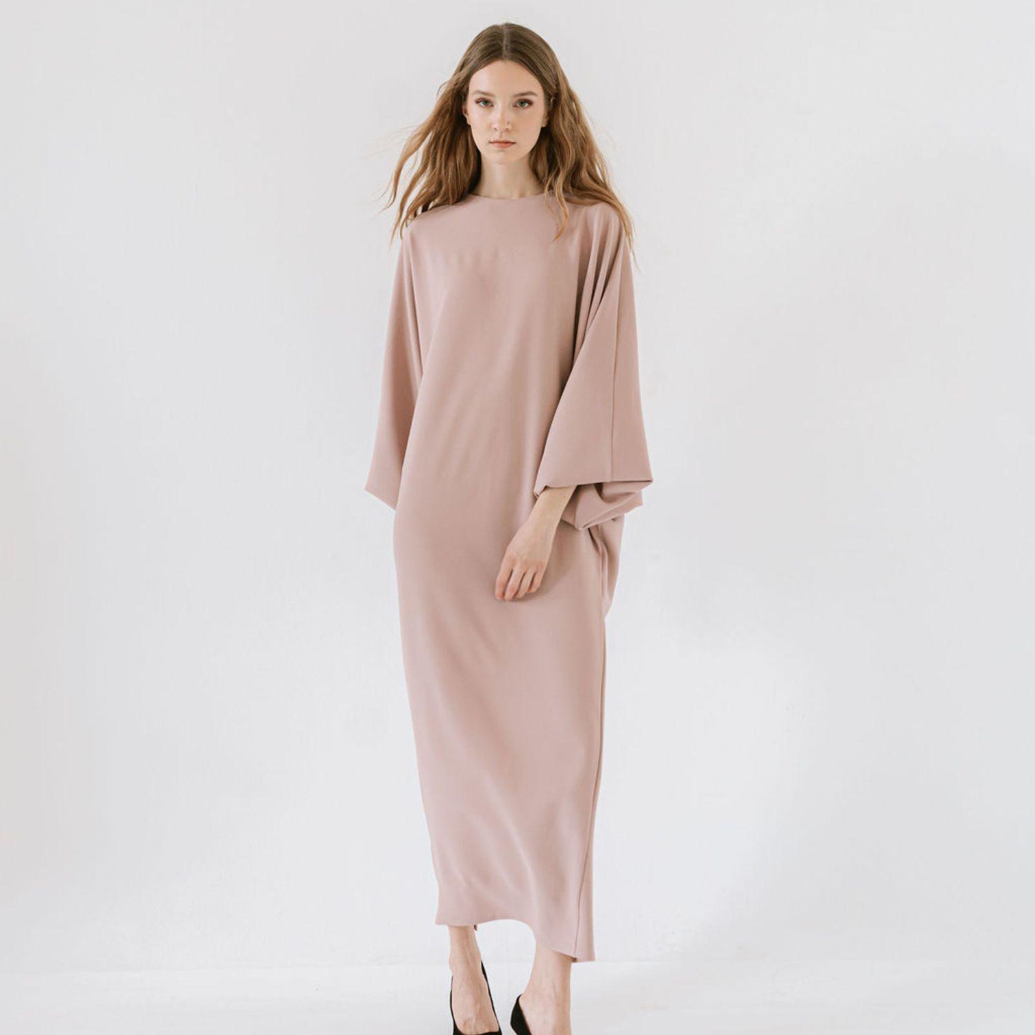 dusty pink pencil dress Camellia Bustier Pencil Dress – SPERO PARK main image 0