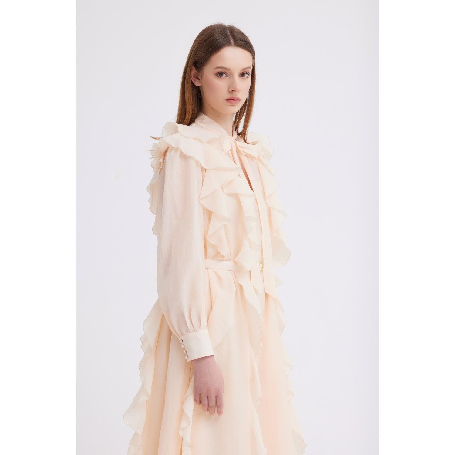 peach peplum dress Peach Peplum Set L