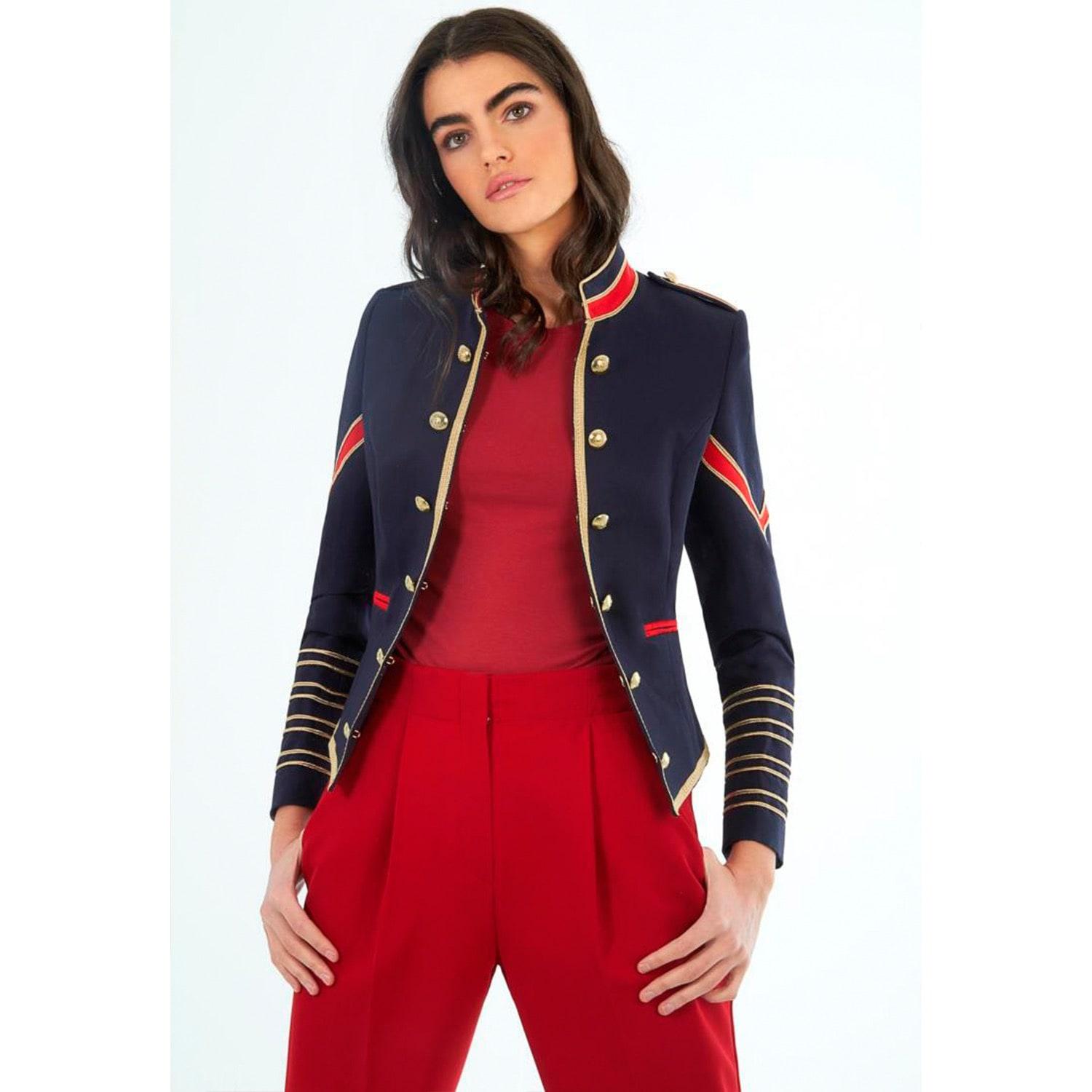 navy blue army jacket