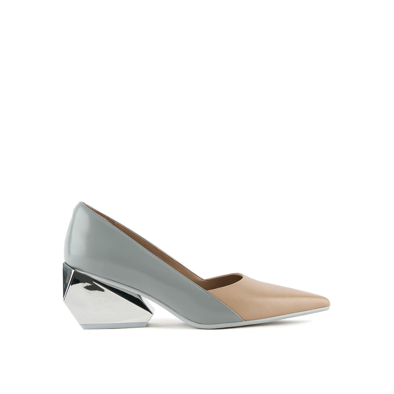 United Nude Neutrals Ricky Pump Mid in Metallic | Lyst