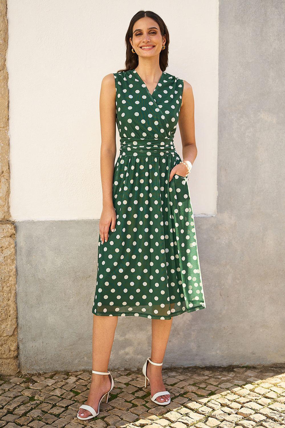 Designer Green Polka Dot Dresses for Women - Up to 83% off | Lyst