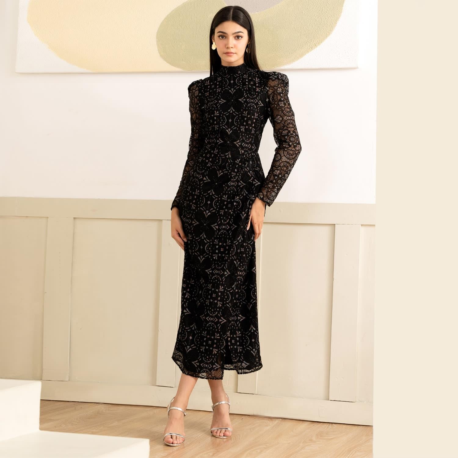 yumi kim black lace dress Yumi Kim | Robyn LACE Dress | XL