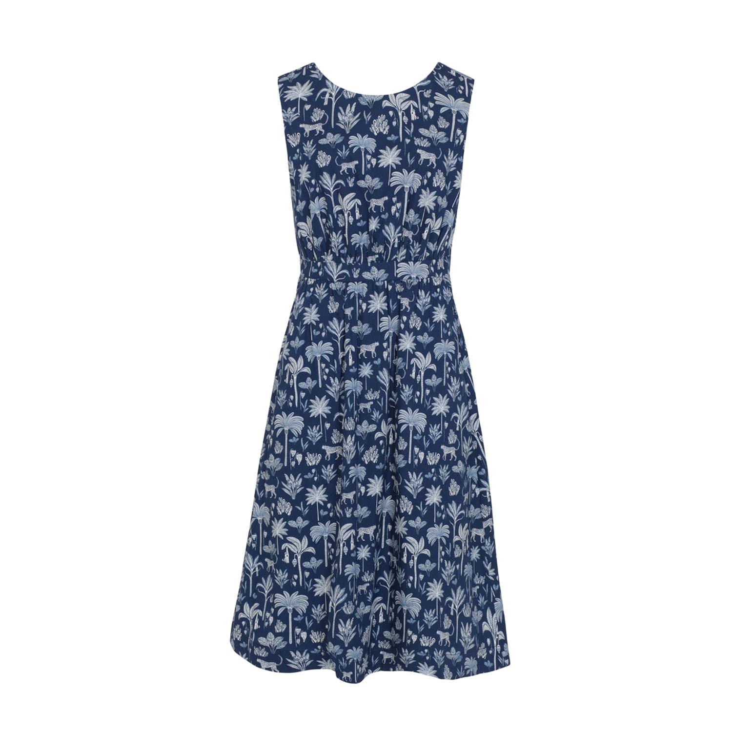 Emily and Fin Lucy Kerala Jungle Palm Dress in Blue Lyst UK