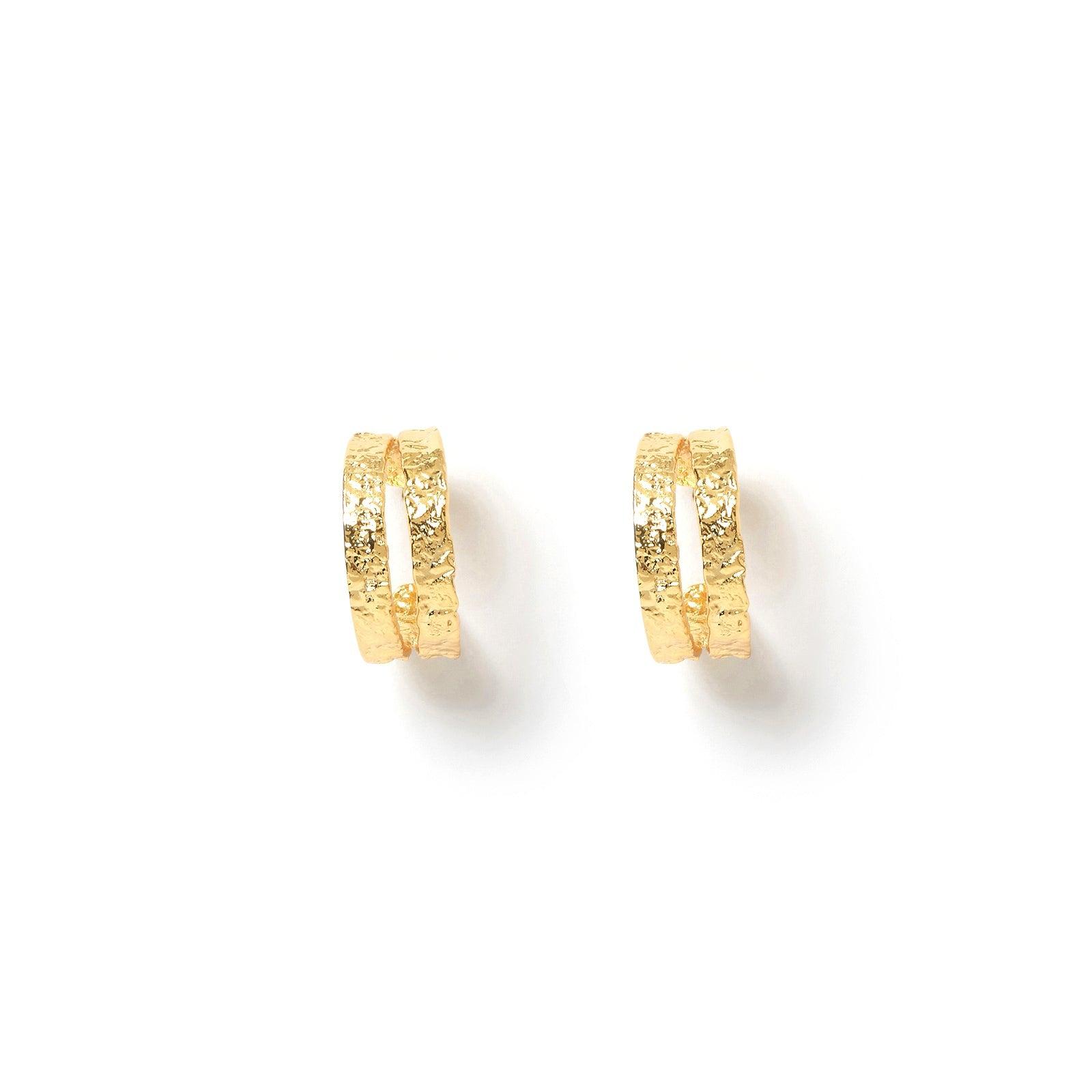 ARMS OF EVE Elodi Gold Hoop Earrings in Metallic | Lyst