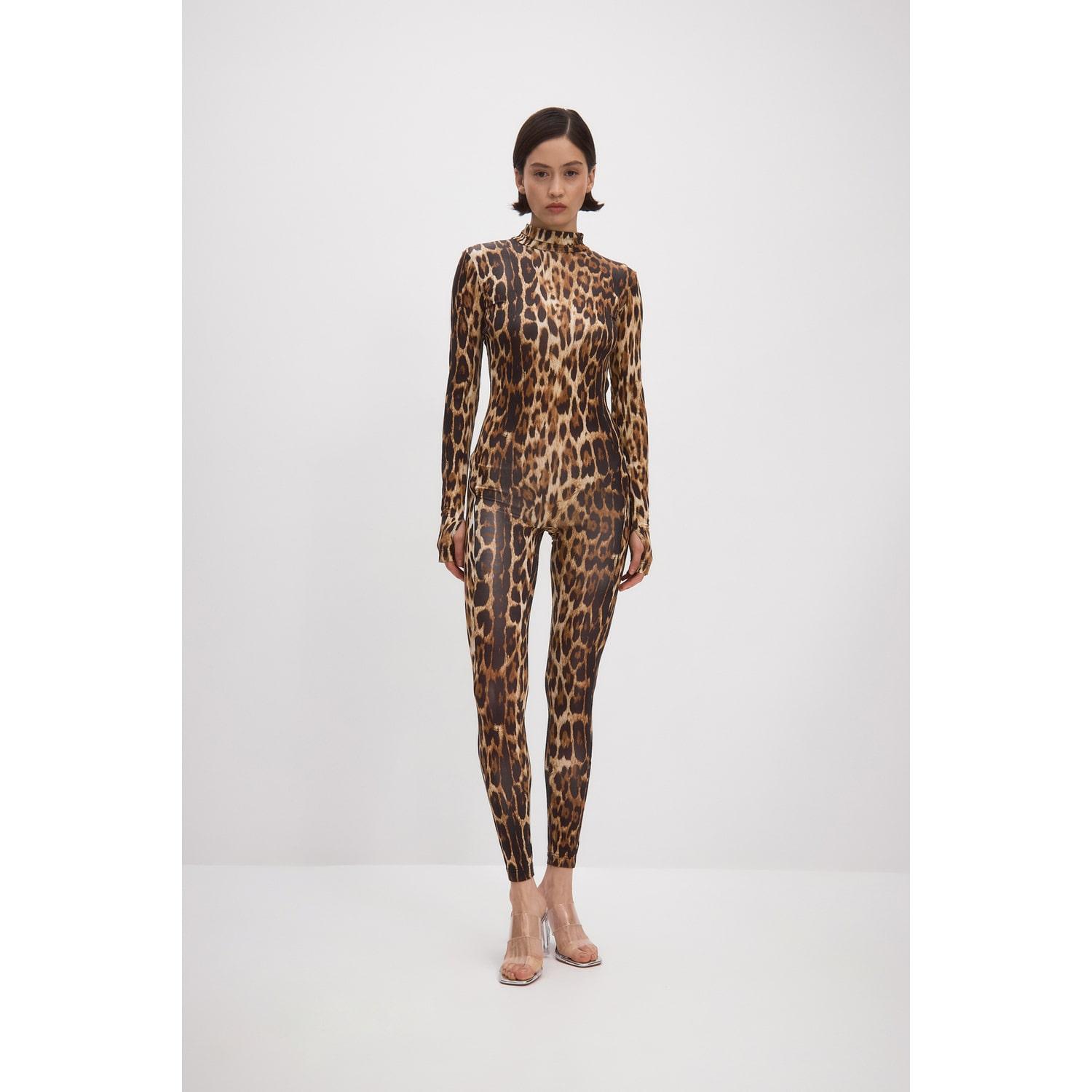 Asos Leopard Turtleneck Bodysuit Miss Selfridge Sheer High Neck