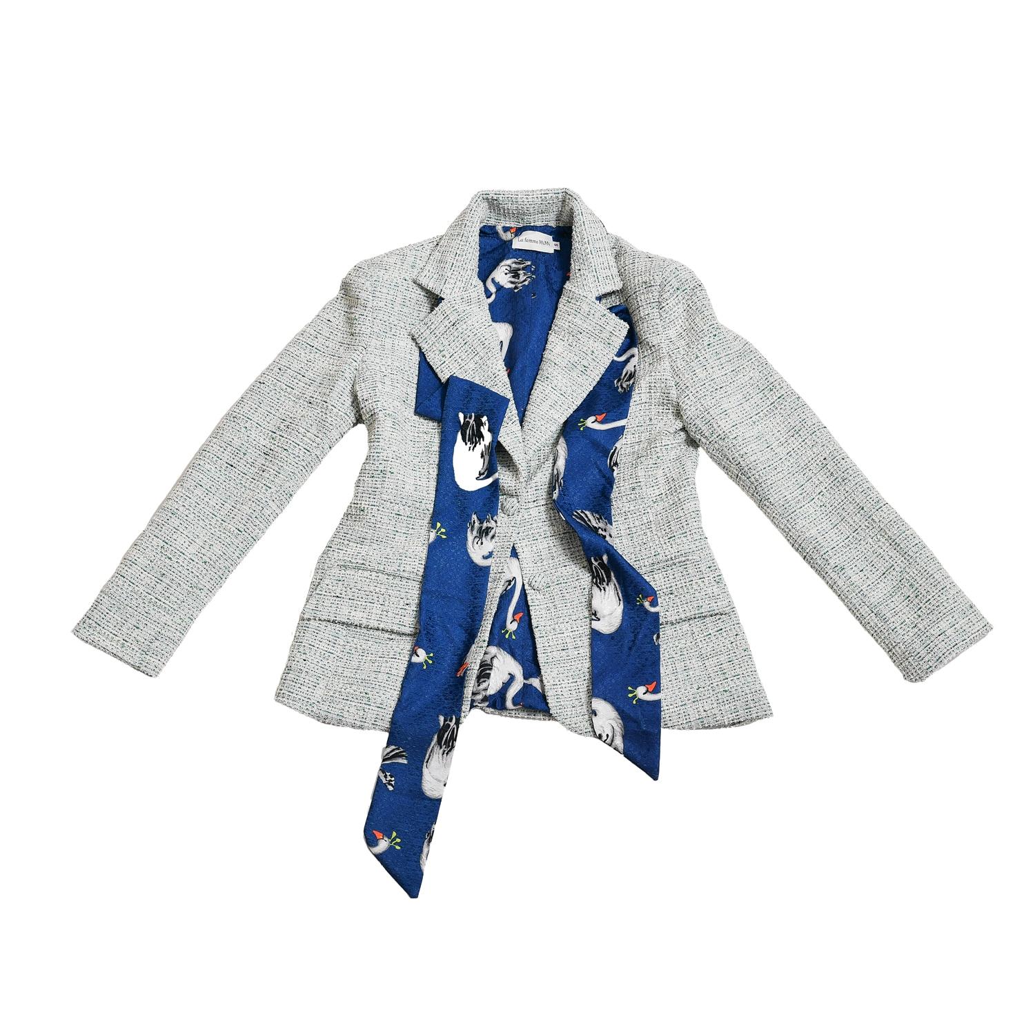 LA FEMME MIMI Set Blazer And Vest Light in Blue Lyst