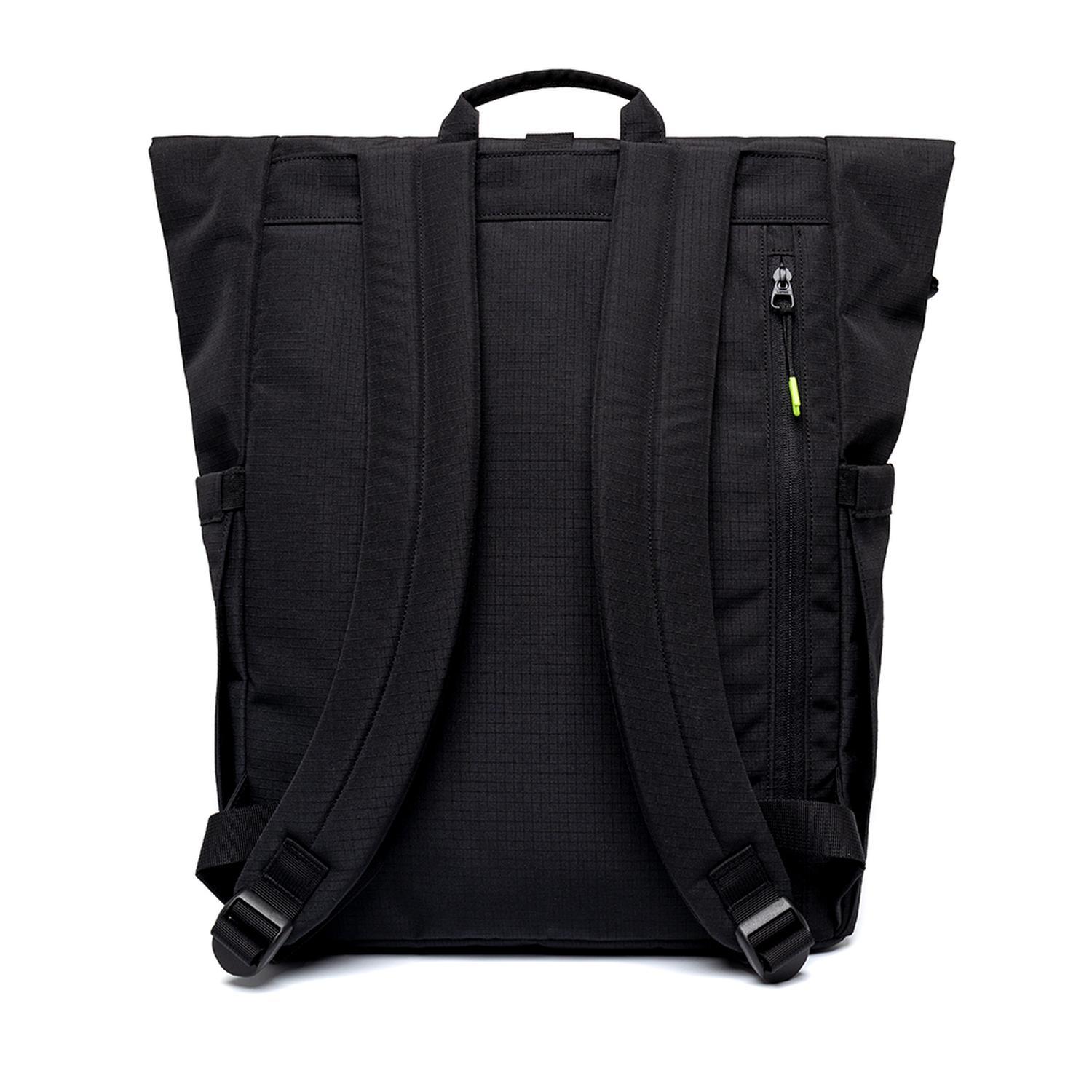 Lefrik Lars Roll Top Backpack Lime Vandra in Black for Men Lyst UK