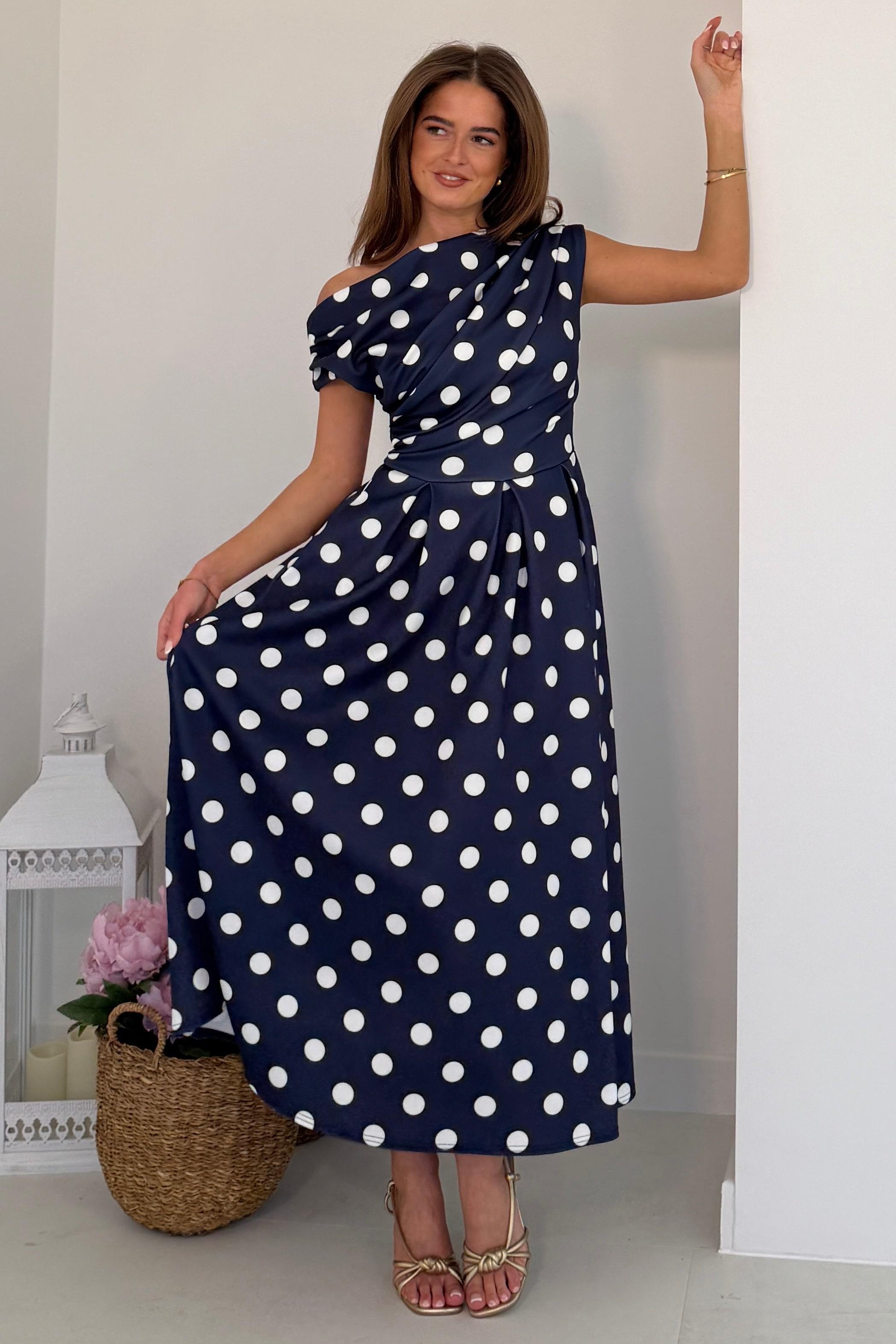 Designer Blue Polka Dot Dresses for Women - Up to 75% off | Lyst