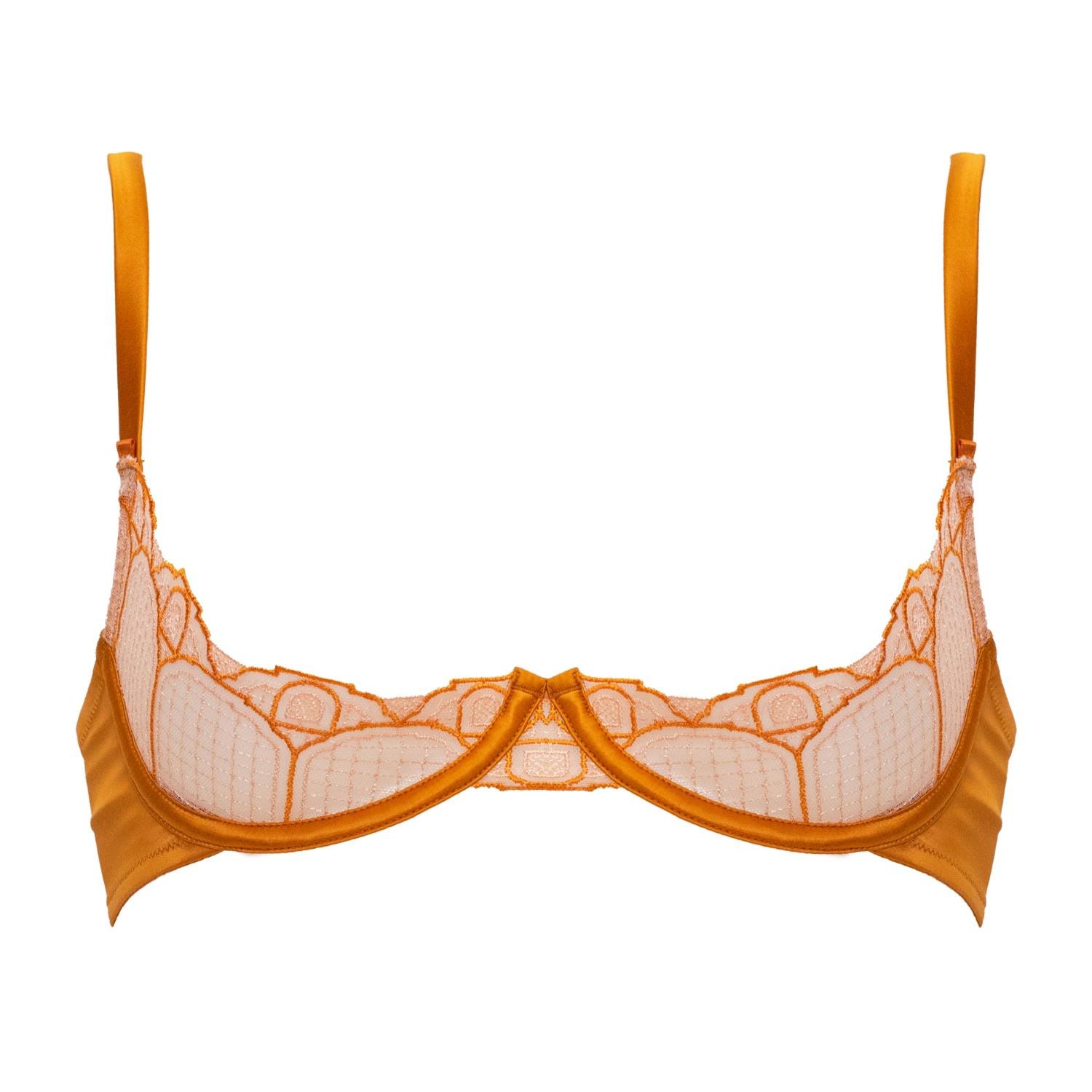 Studio Pia Nora Quarter Cup Bra in Brown Lyst