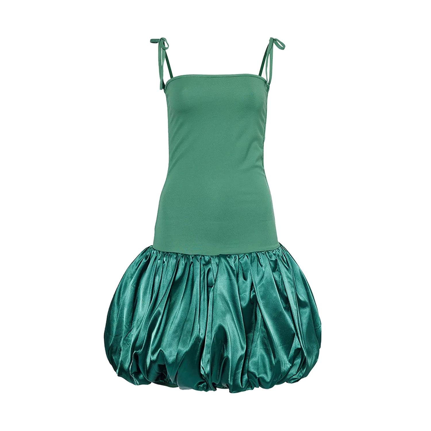 ultra mini dress green Ellie Forest Green Strapless Mini Dress - US 12