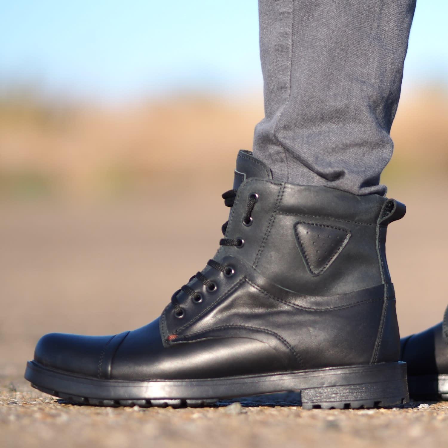 Adrenaline Fashion Designer Leather Boots – Handmade Luxury Combat