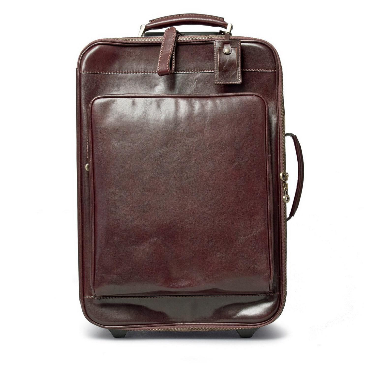 luxury leather suitcase