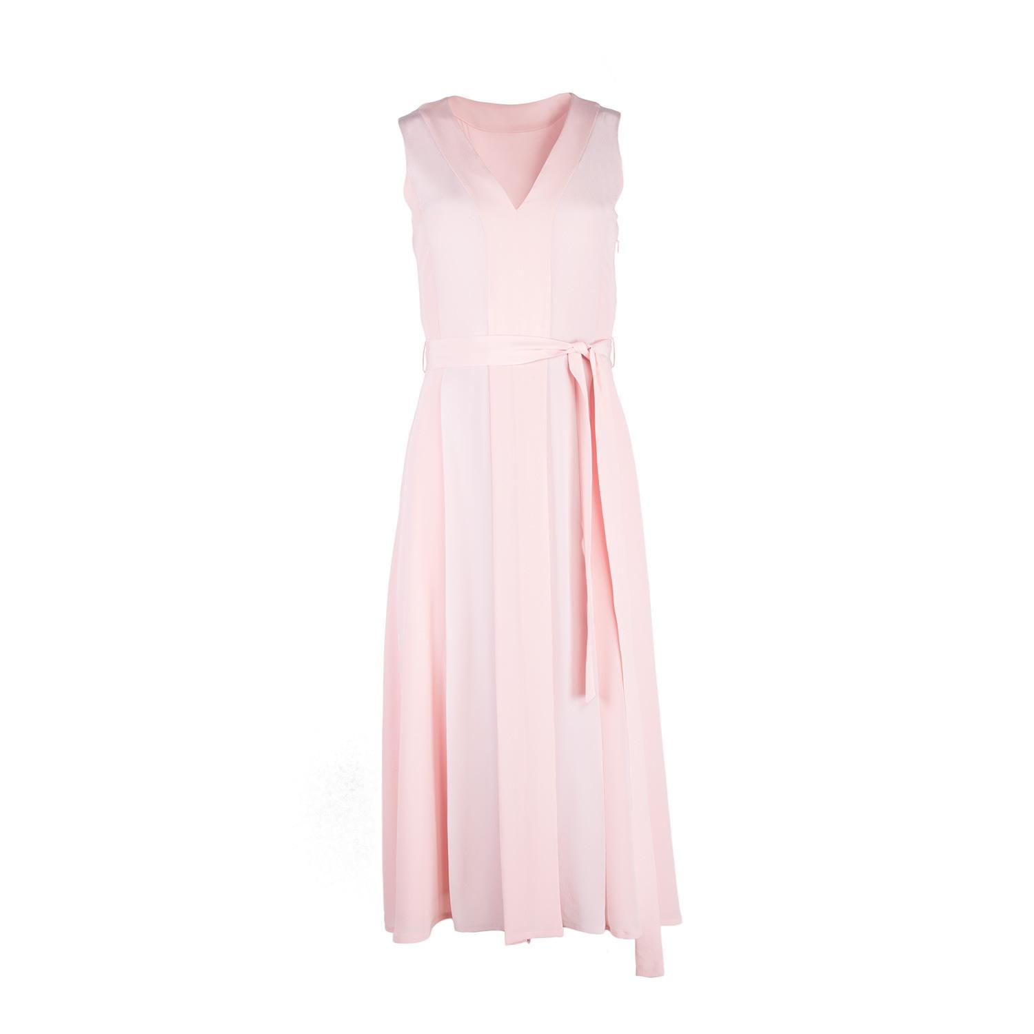 carnation silk dress