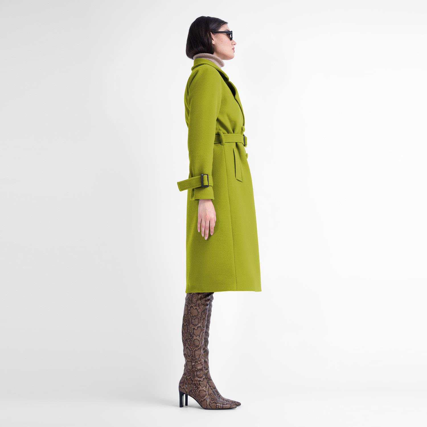 Lime green duster clearance coat