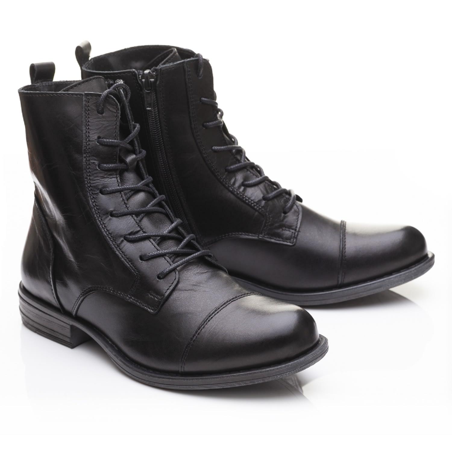 French Sole Lara Boots In Leather in Black | Lyst