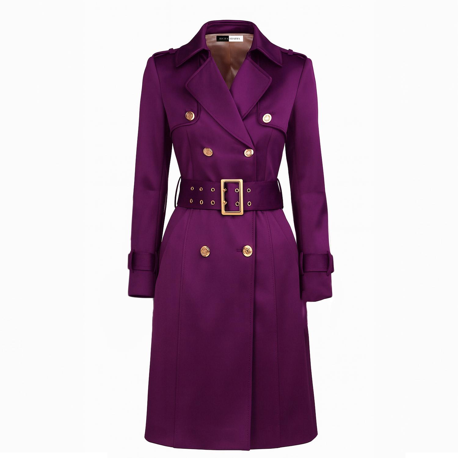 Purple Trench coats for Women Lyst