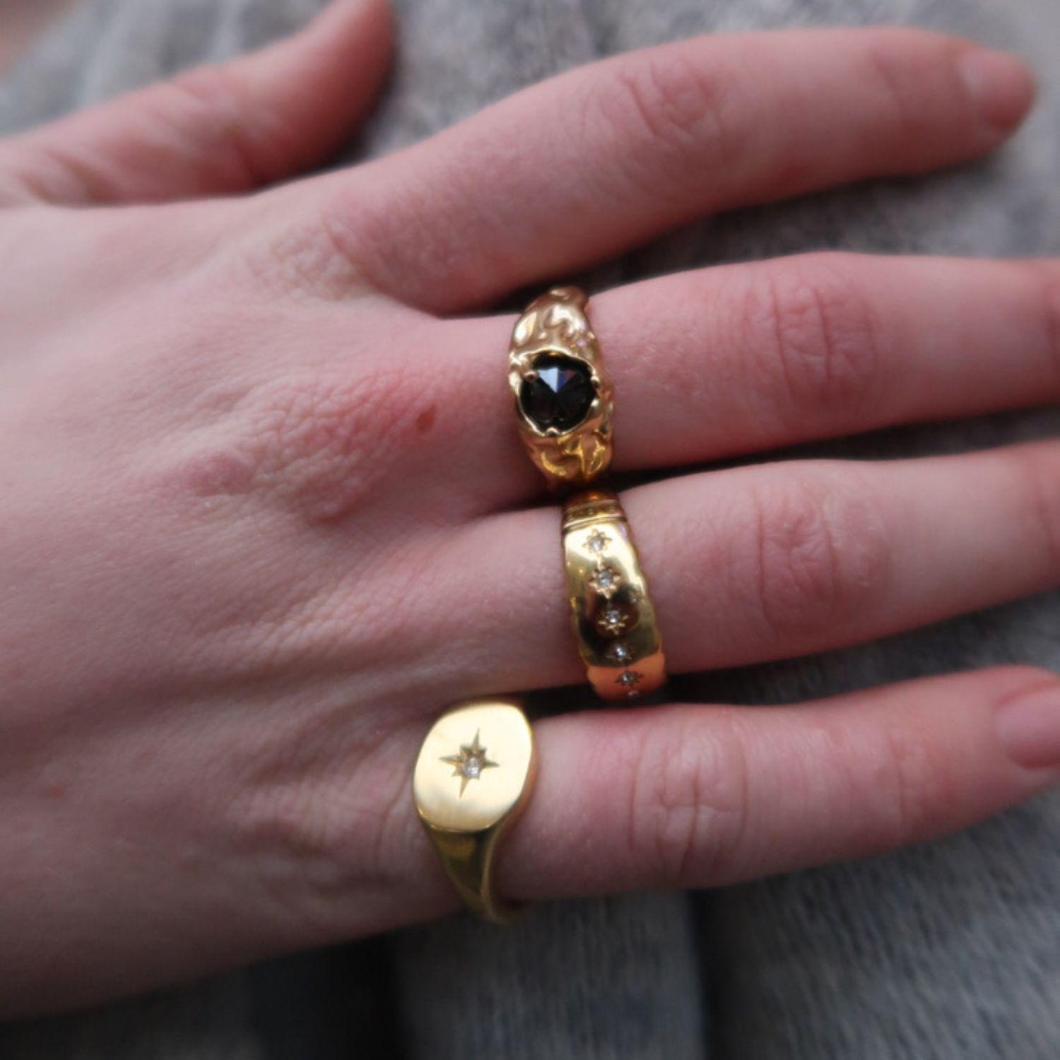 Recreation Jewels Paiges Gemstone Ring in Yellow | Lyst UK