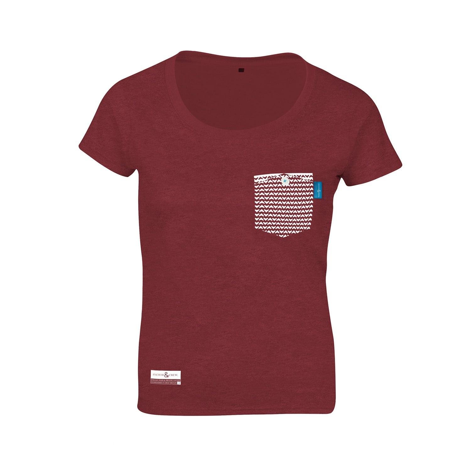 brick color t shirt