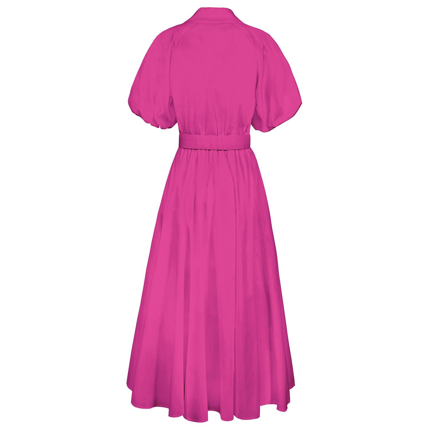 hot pink cotton dress for women Flora Dress | Women's Hot Pink Sleeveless Mini Dress with Eyelet Embroidery