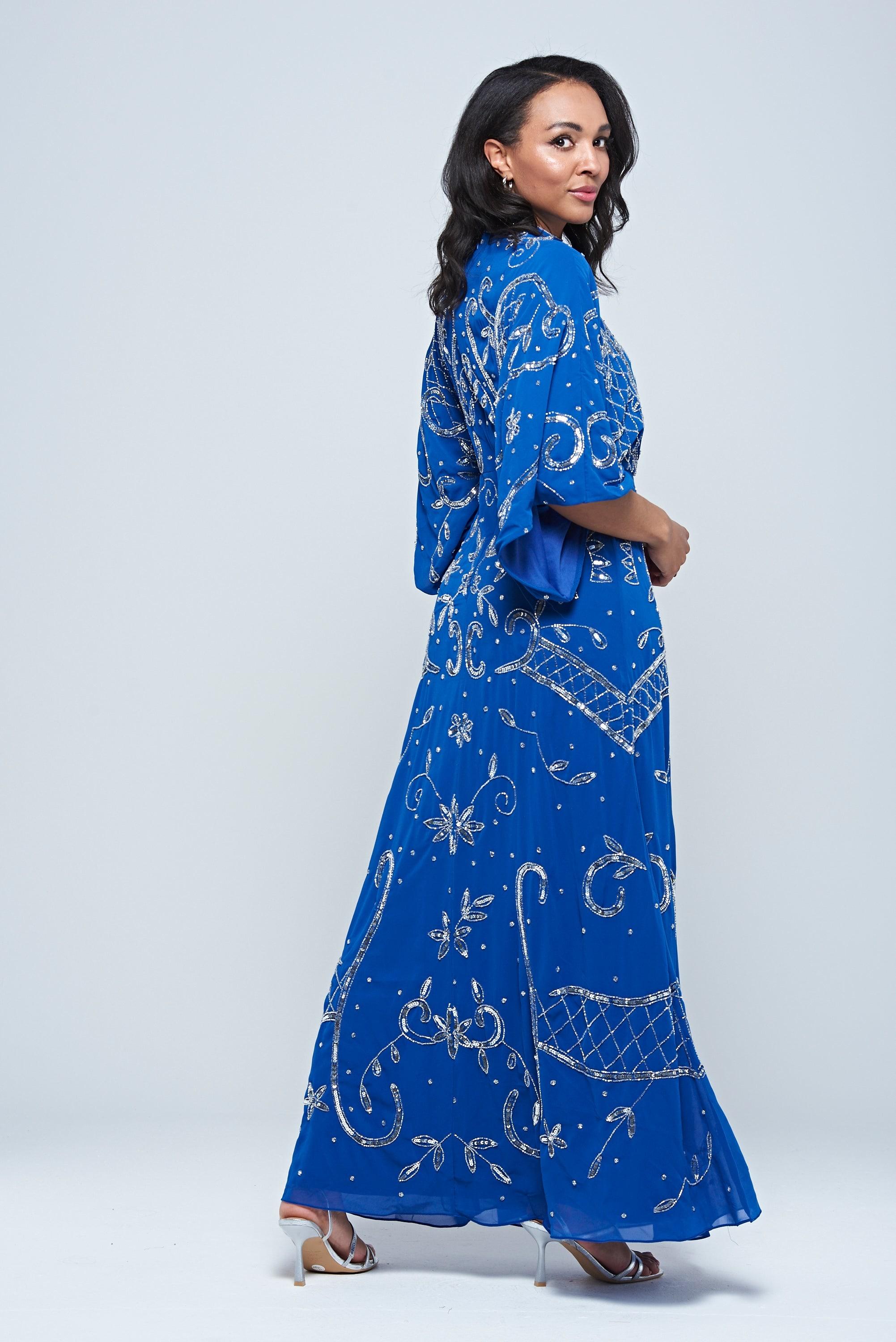 frock and frill blue dress Galaxy Dress – Fiore Blue Antwerp YA VOF