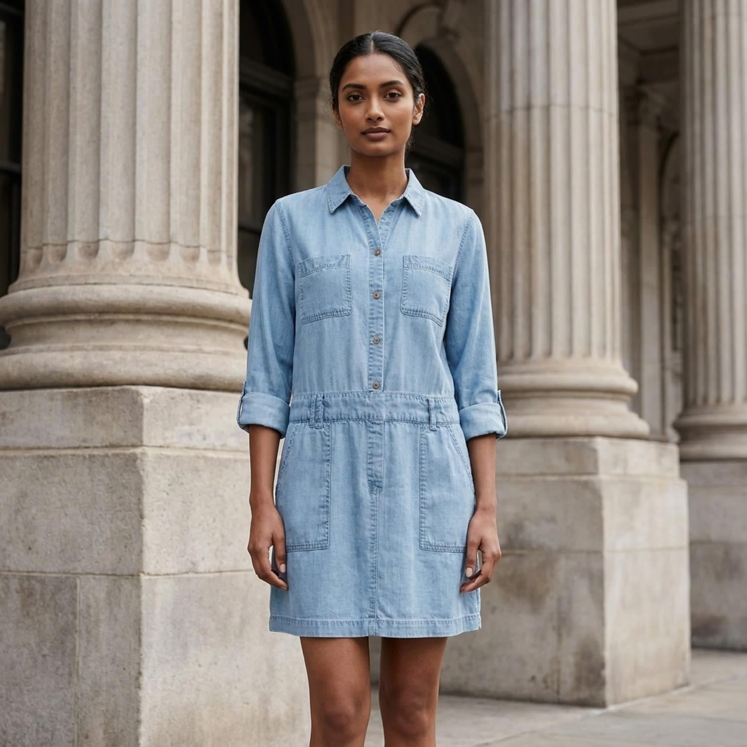 designer denim dresses shirt dress Buy Mint Velvet Blue Denim Midi Shirt Dress from Next USA line silhouette. Designer Denim Dresses | Modern,