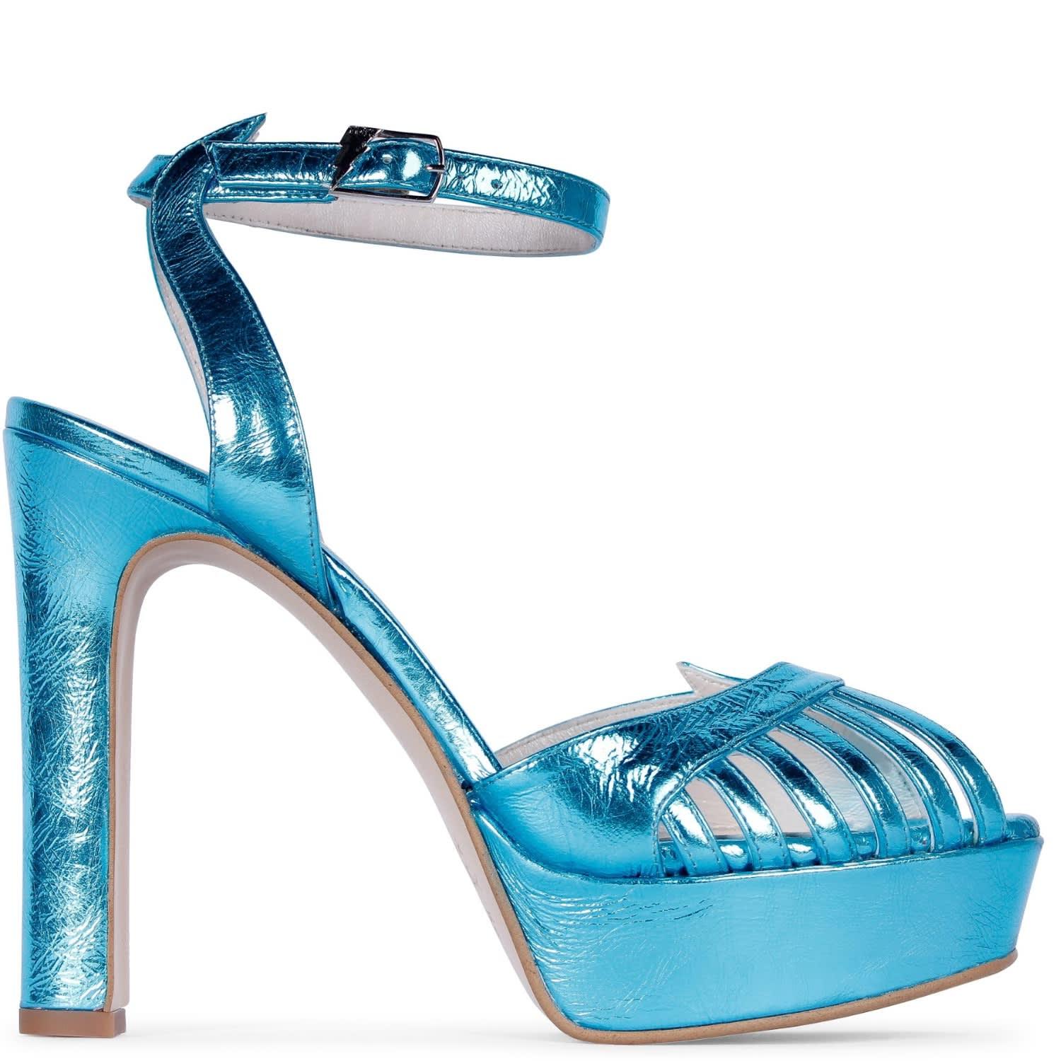 Terry De Havilland Marguerite Aqua Platform Heels in Blue Lyst UK