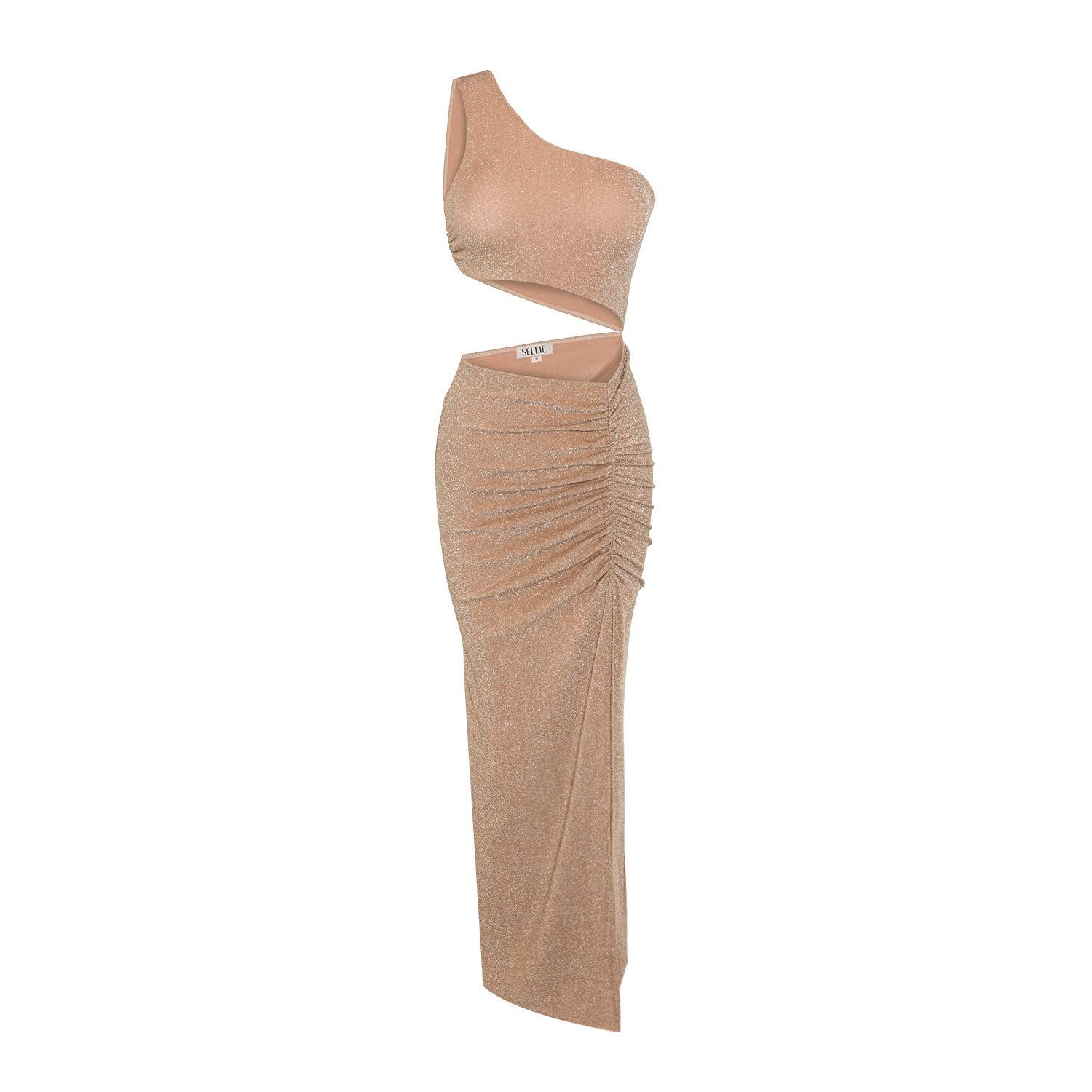 brown selkie dress Selkie Women's Strapless Cotton Mini Dress, Emerald Color, Size 4X main image 0