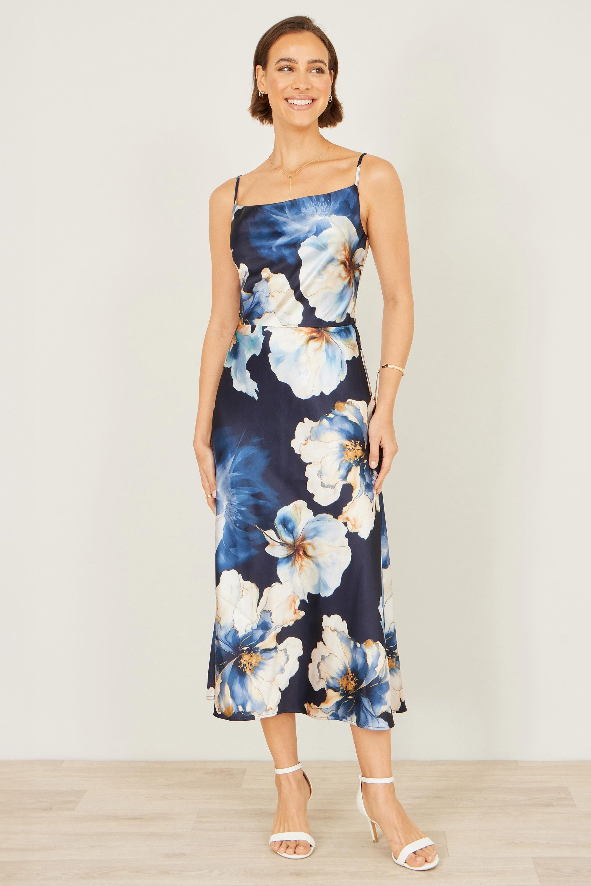 open lace back dress Yumi Velvet Empire Illusion Dress A-Line Sleeveless