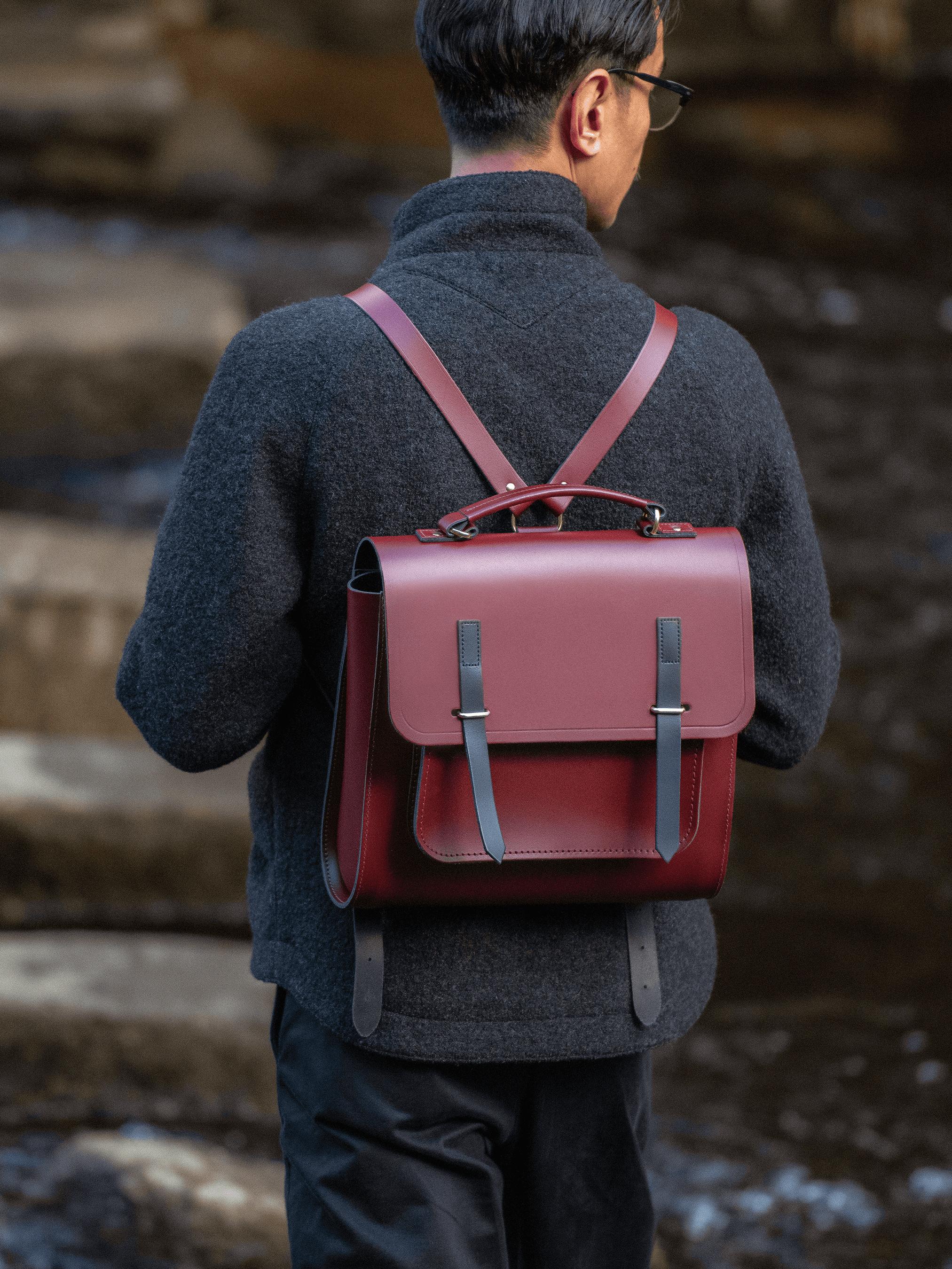 The Cambridge Satchel Co. The Messenger Backpack in Purple for Men