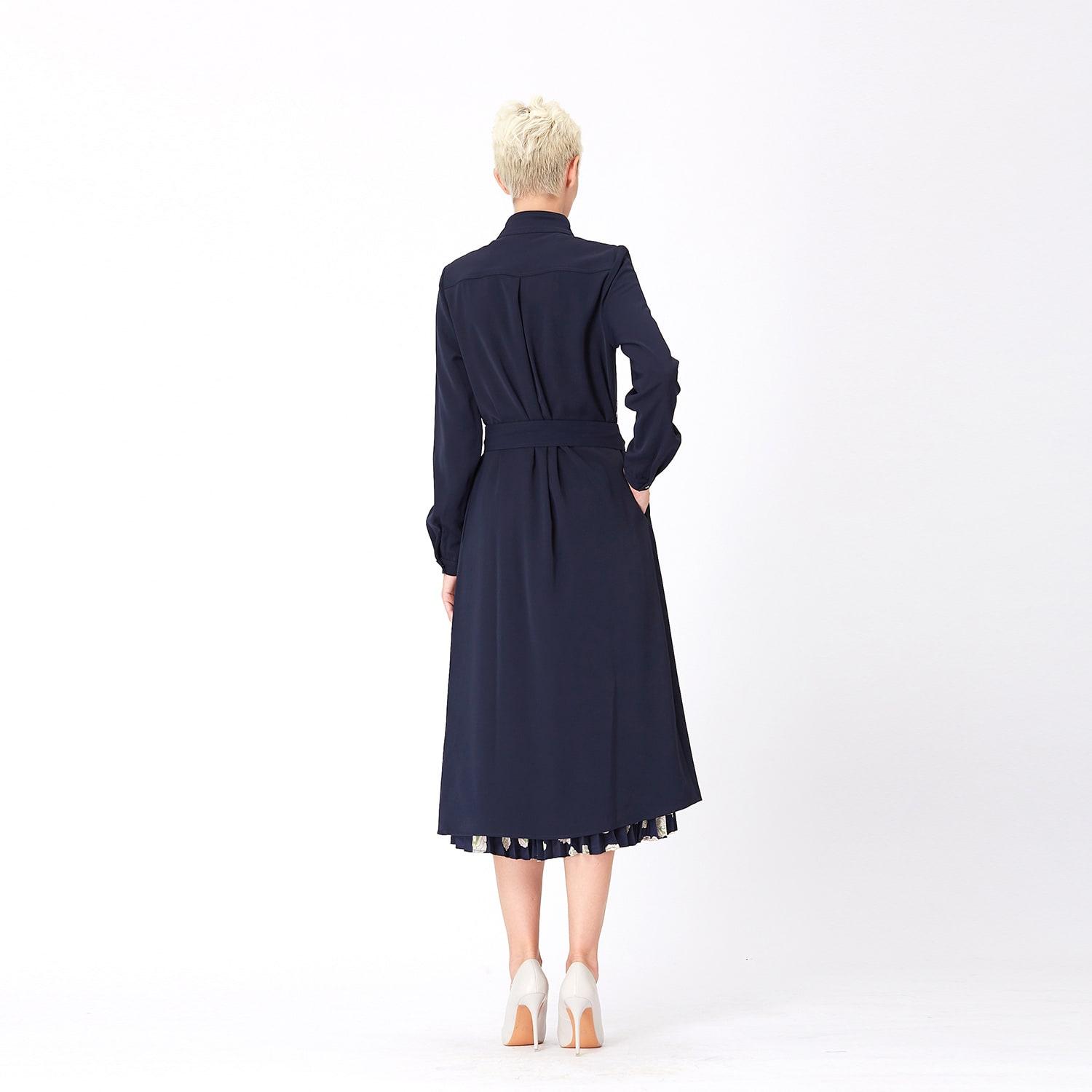 white long sleeve collared dress Nana Gotti White TURTLENECK LACE MAXI DRESS