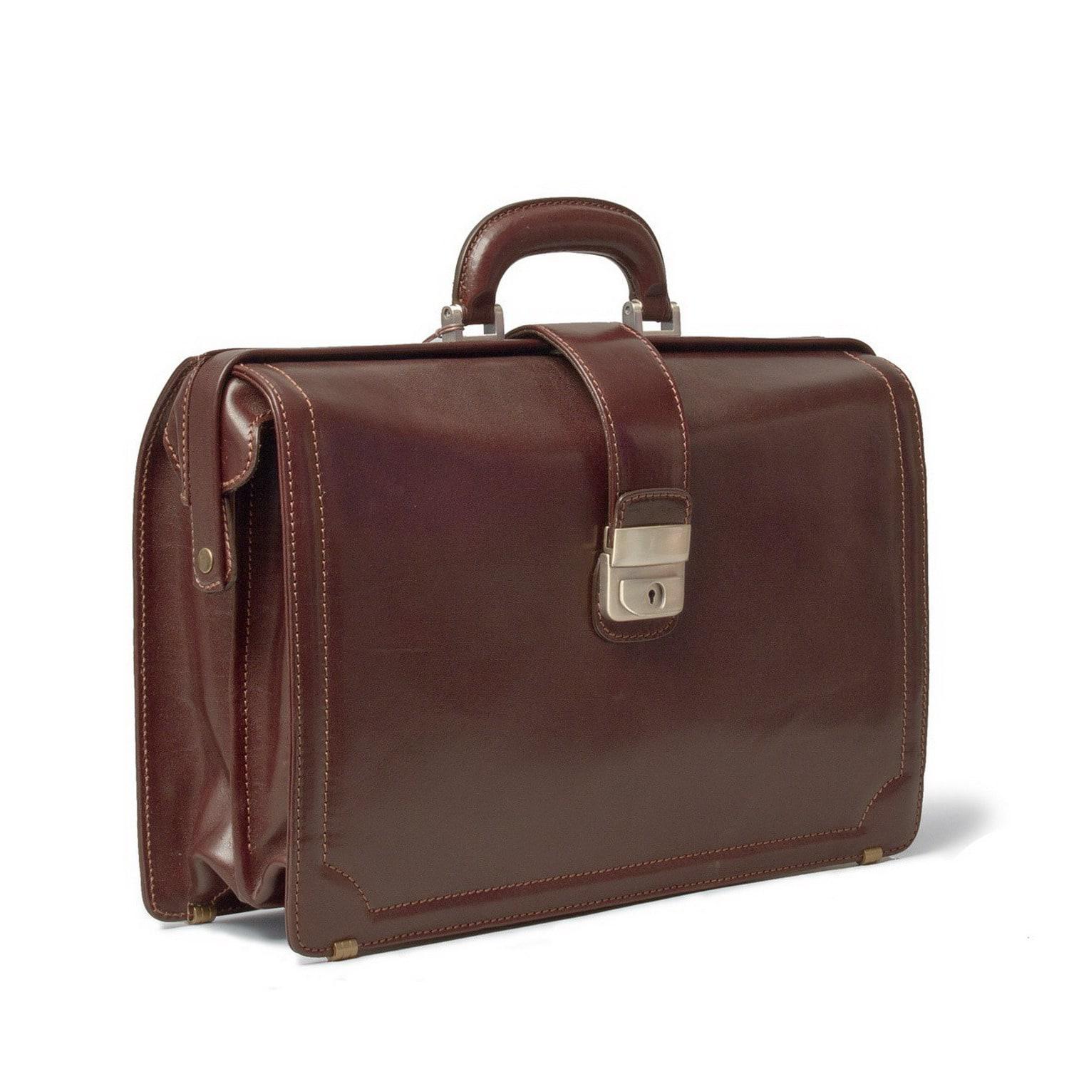 italian leather briefcase lawyer