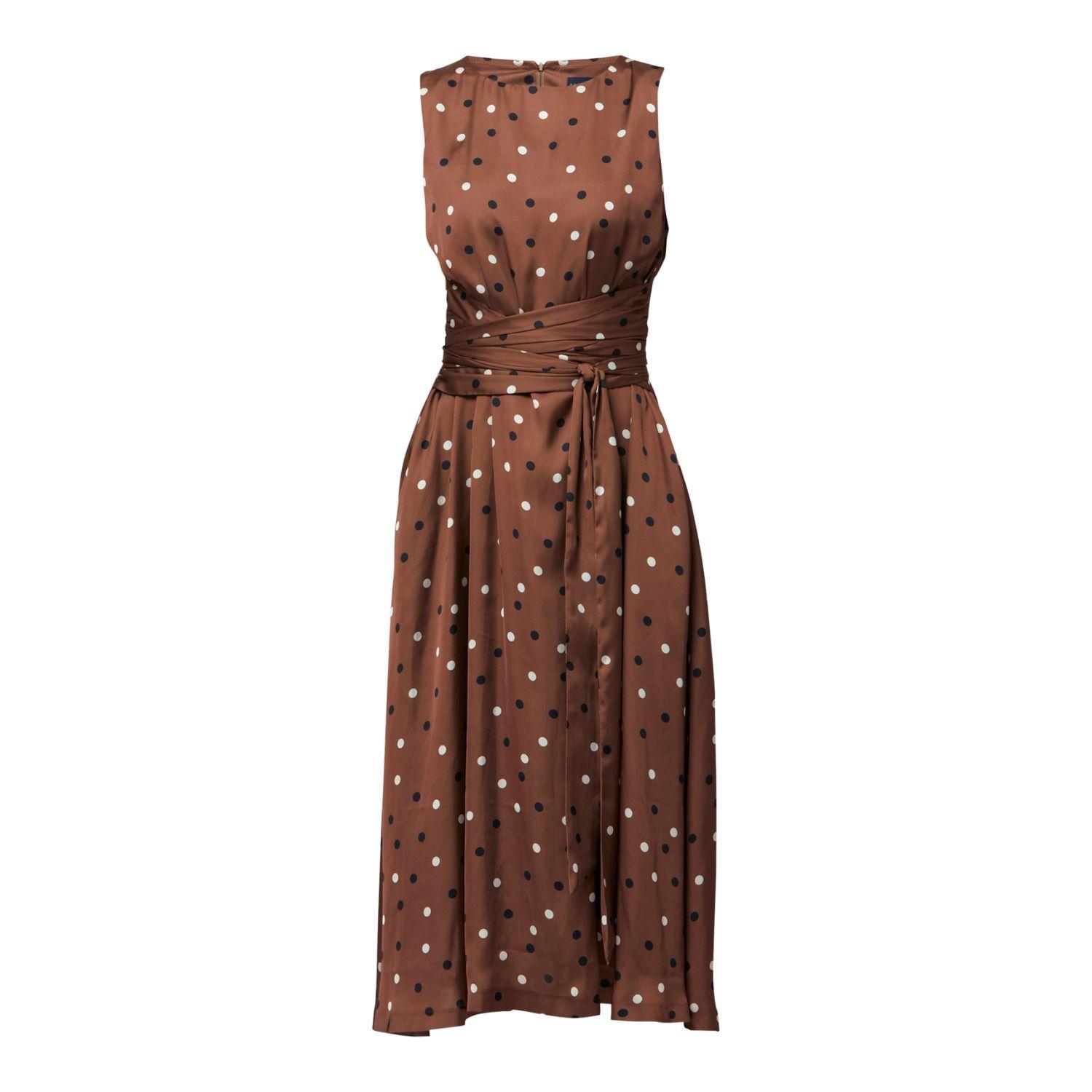 Helen / widing pattern dress ブラウン Helen widing pattern dress ワンピース