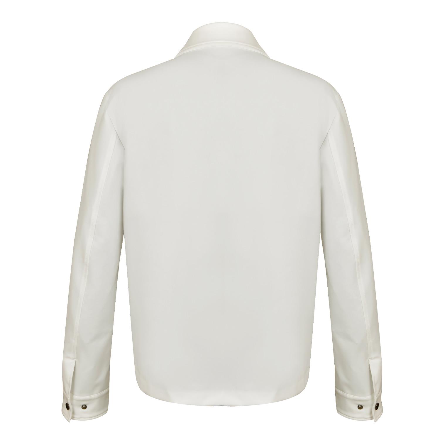 DAVID WEJ Ashford Relaxed Aviator Jacket in White for Men Lyst UK