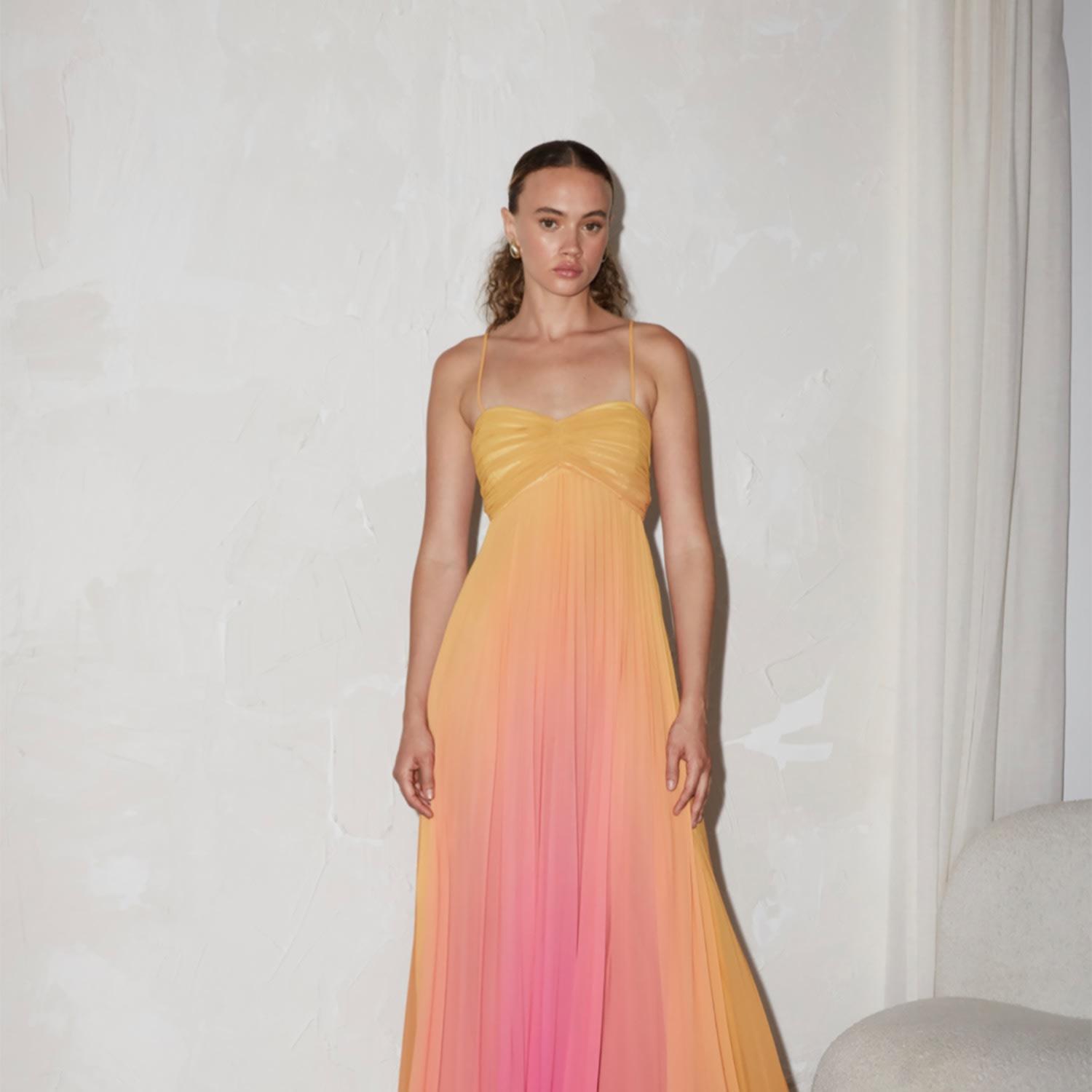 delfi collective nicole yellow pleated mini dress Delfi Collective
