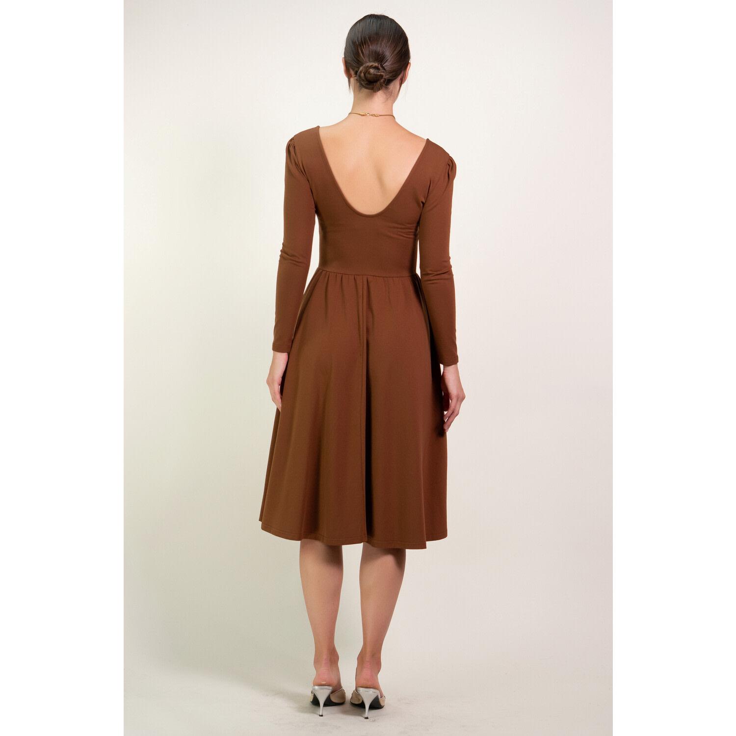 mocha brown formal dress Mac Duggal 11809 Dress